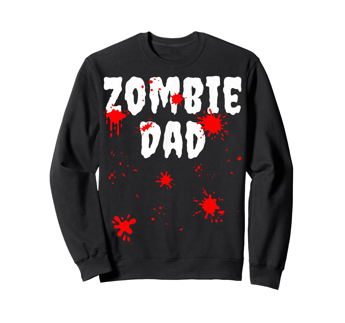 Zombie Dad Spooky Ghost Blood Splatter Halloween Father T-Shirt