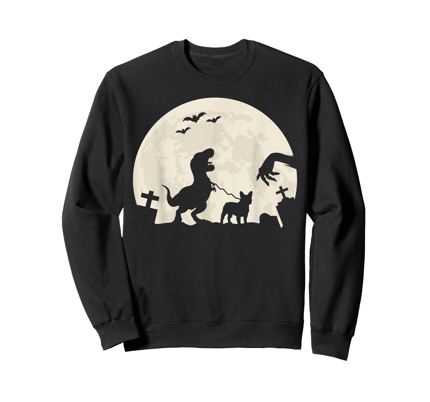Halloween French Bulldog Dog Frenchie Dinosaur Costume Men Women Kids T-Shirt