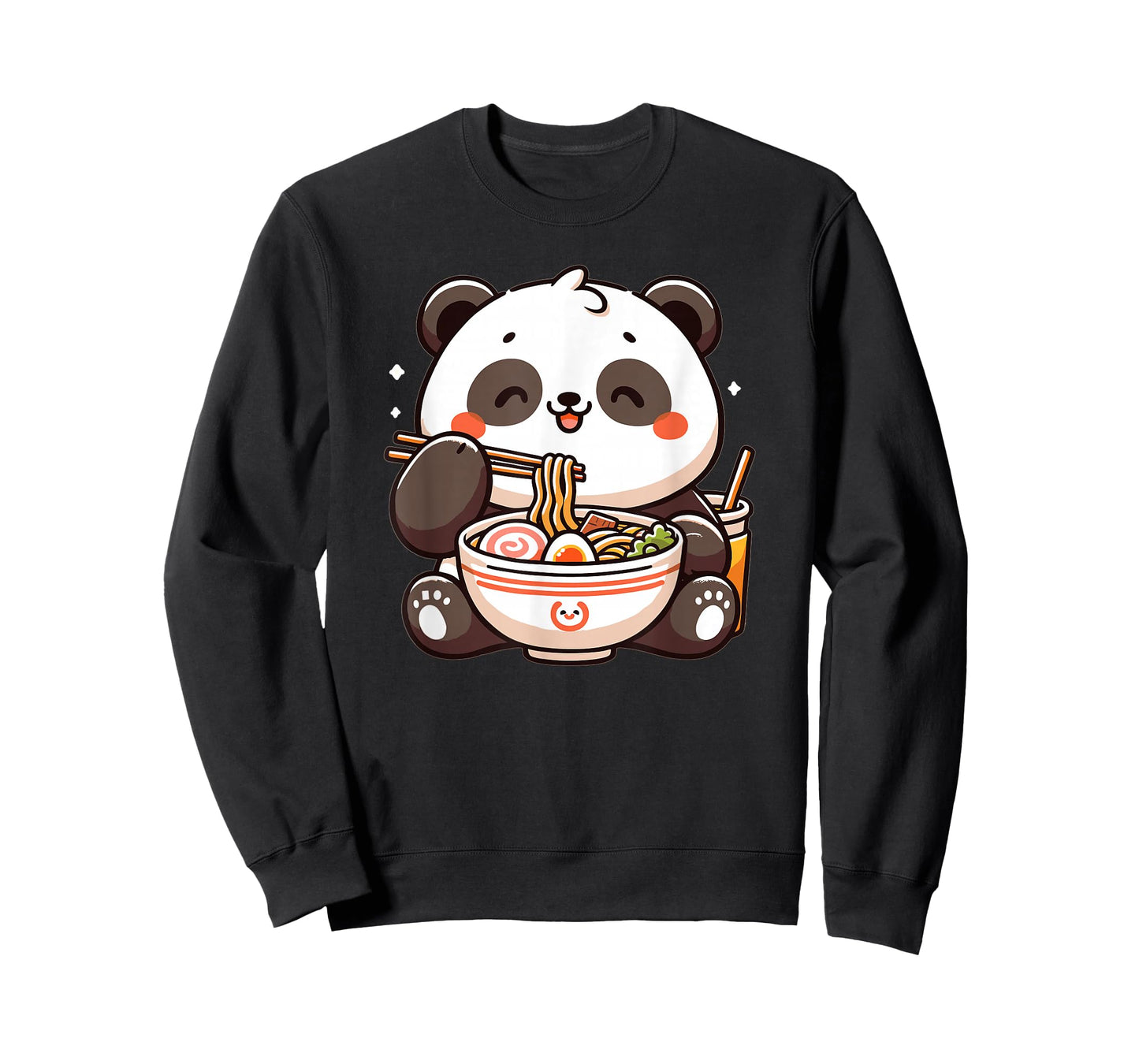 Cute Panda Eats Ramen Noodles Pandas Ramen T-Shirt