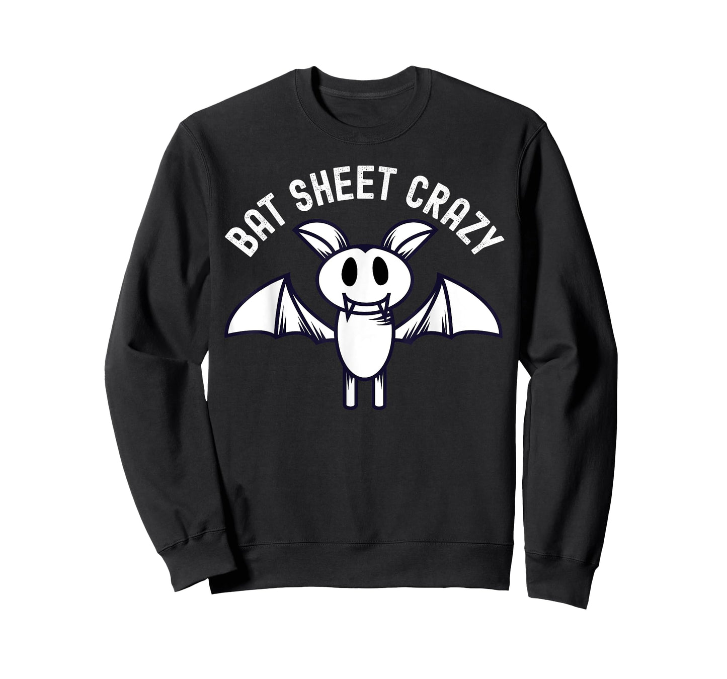 Bat Sheet Crazy Funny Bat Pun Halloween Costume Womens Mens T-Shirt
