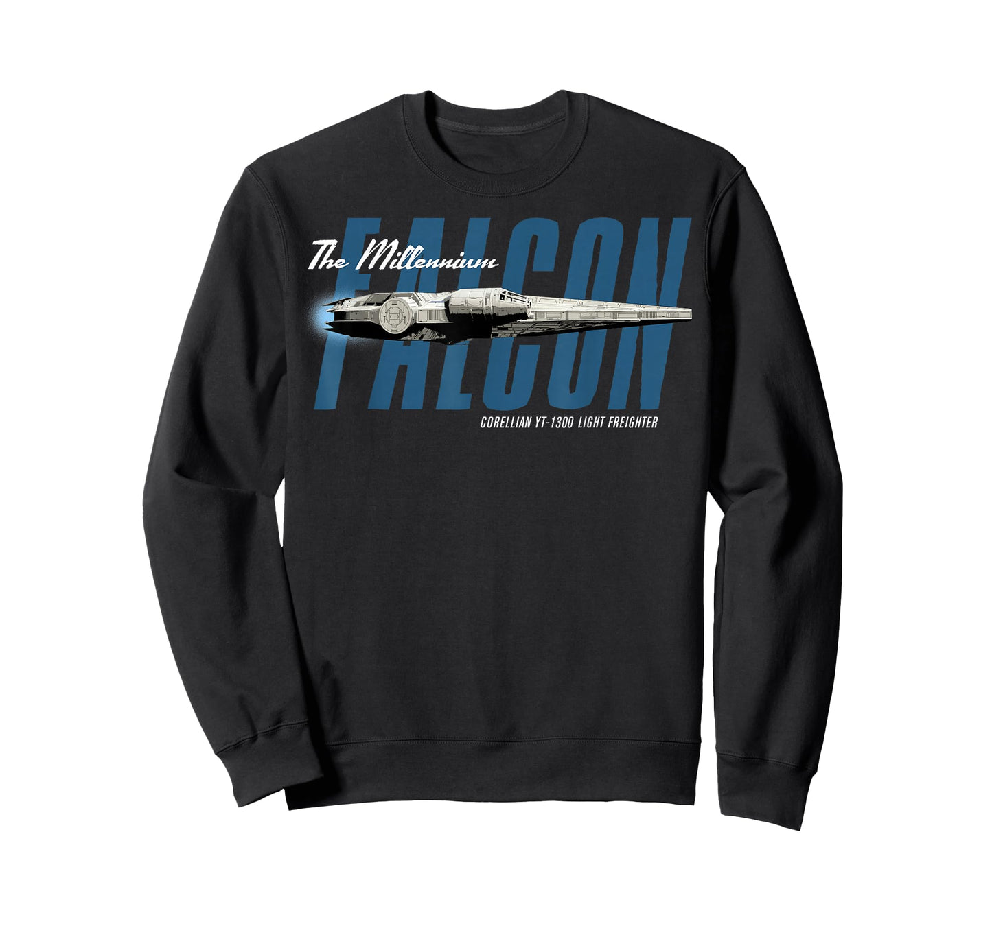Star Wars Han Solo Movie Falcon Flyby Text Graphic T-Shirt T-Shirt
