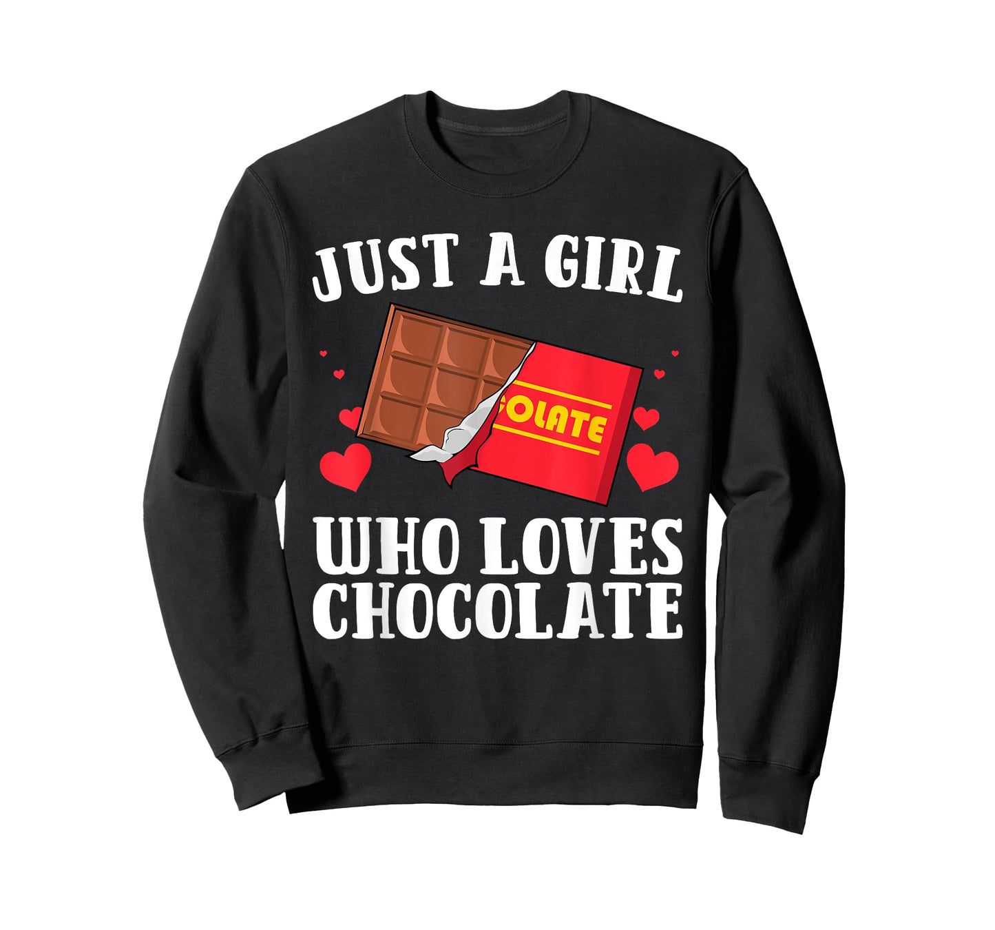 Funny Chocolate Lover Art For Women Girls Love Chocolate T-Shirt