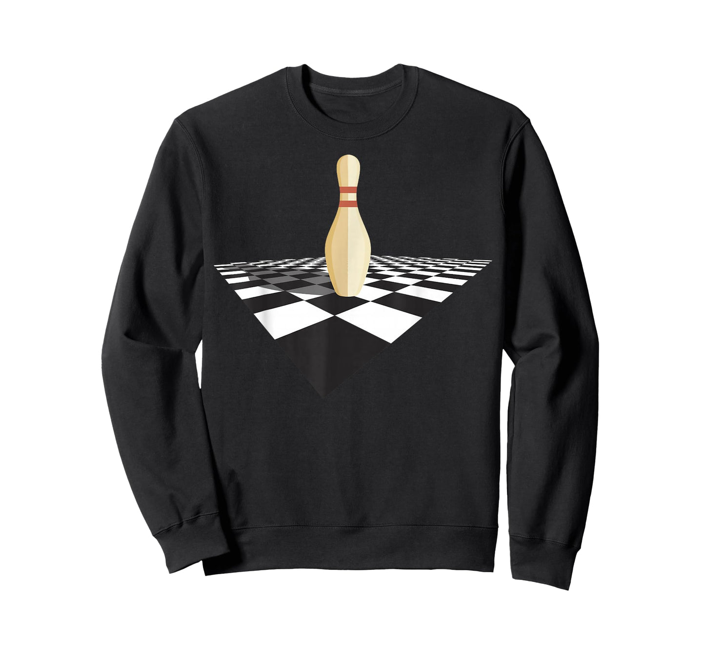 The Big Lebowski Bowling Pin Checkered Floor Graphic T-Shirt T-Shirt