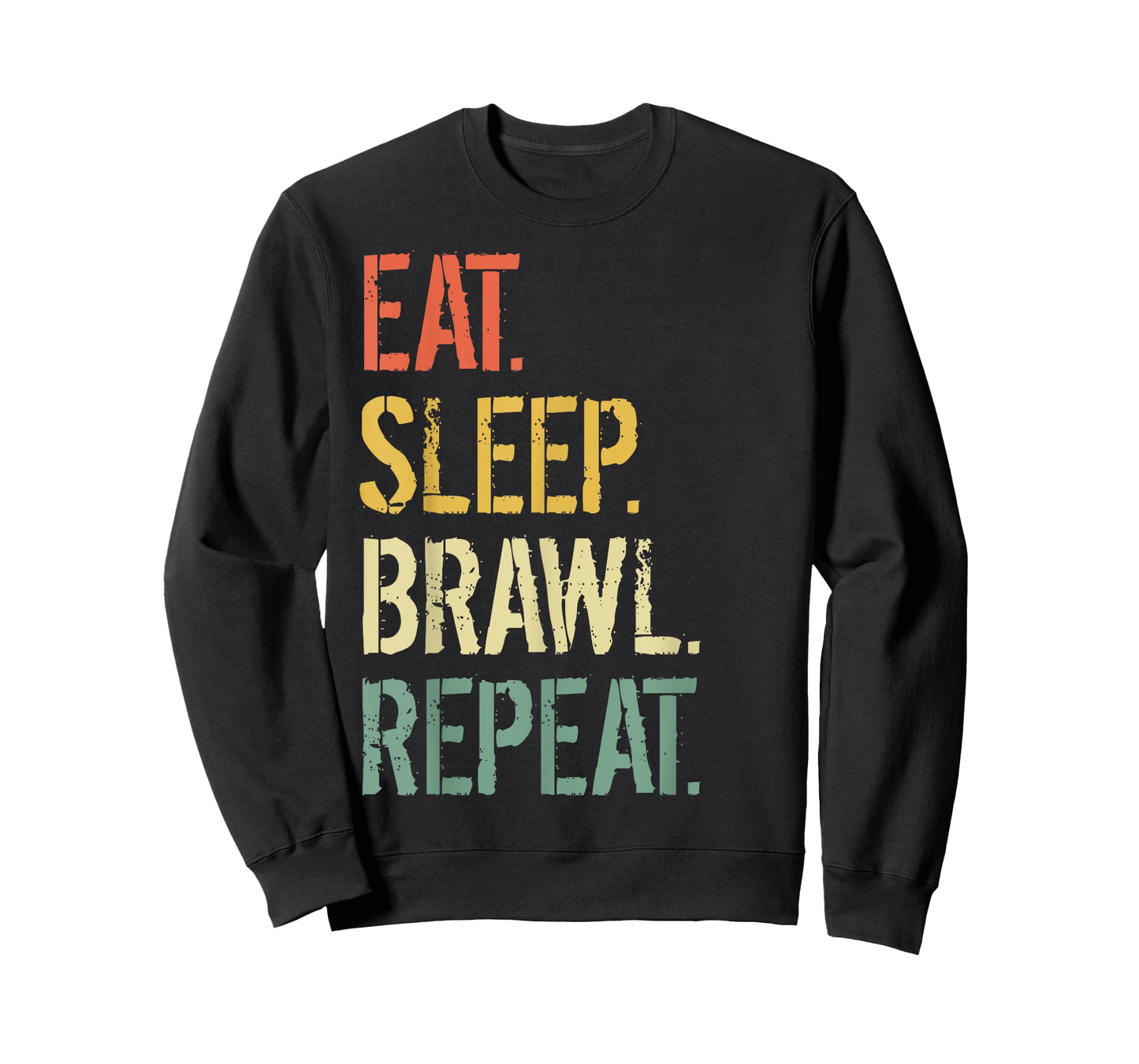 Eat Sleep Brawl Repeat Stars Funny Video Gamer Gaming T-Shirt