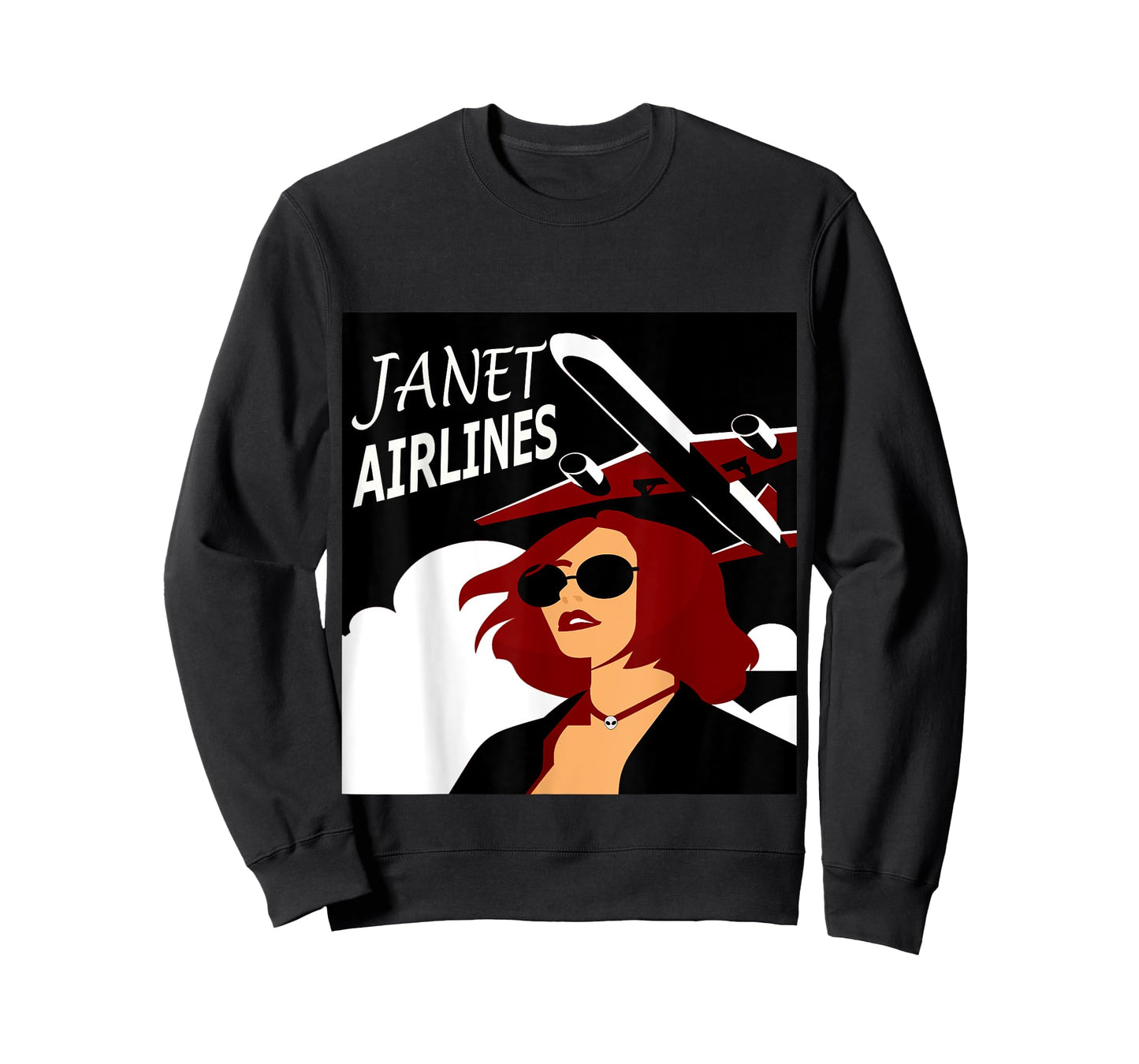 Alien Area 51 Nevada Janet Airlines Tshirt Shirt Top Tee T-Shirt