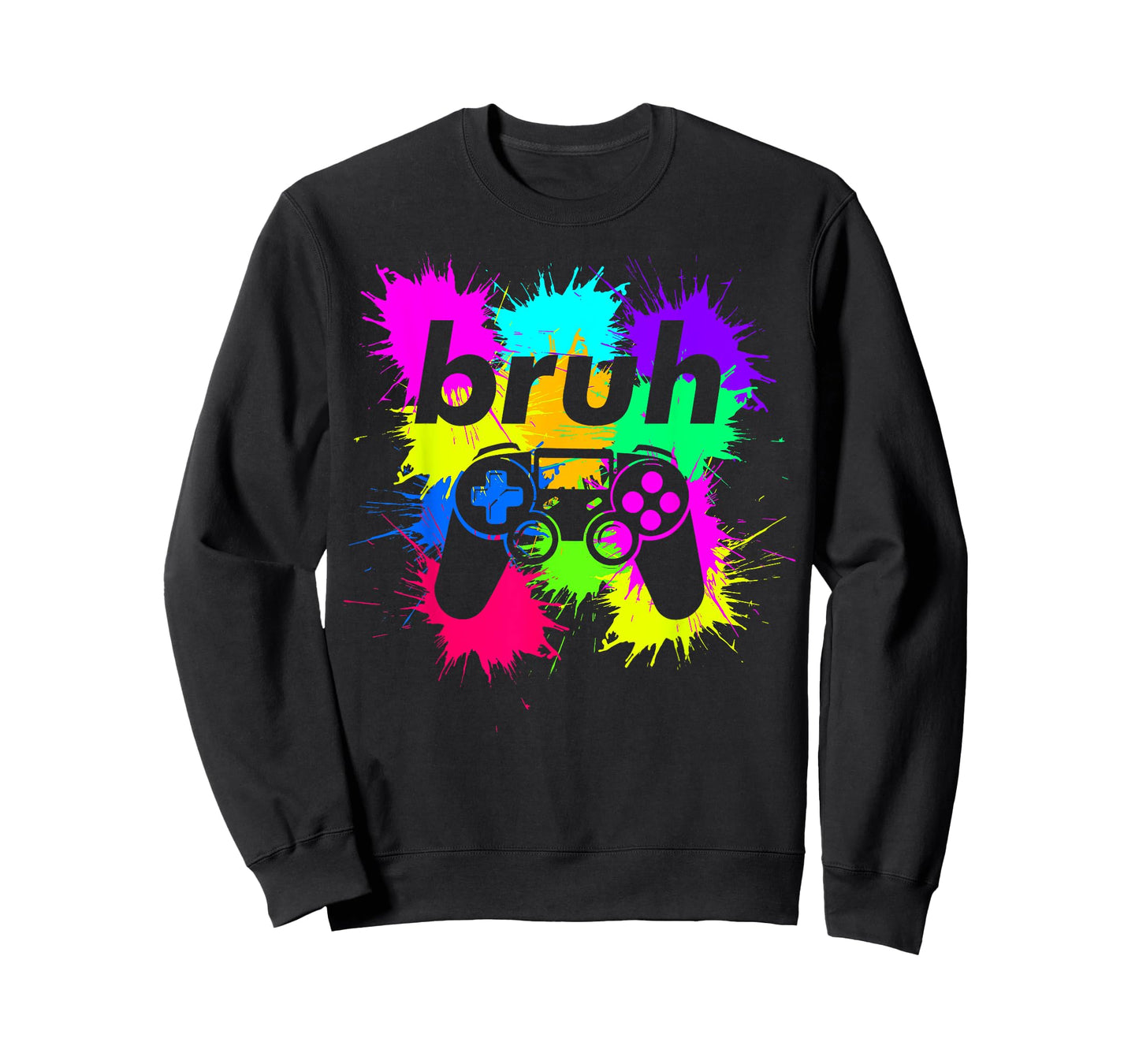 Bruh Meme Video Game Controller Cool Gamer Boy Teen Boys Men T-Shirt
