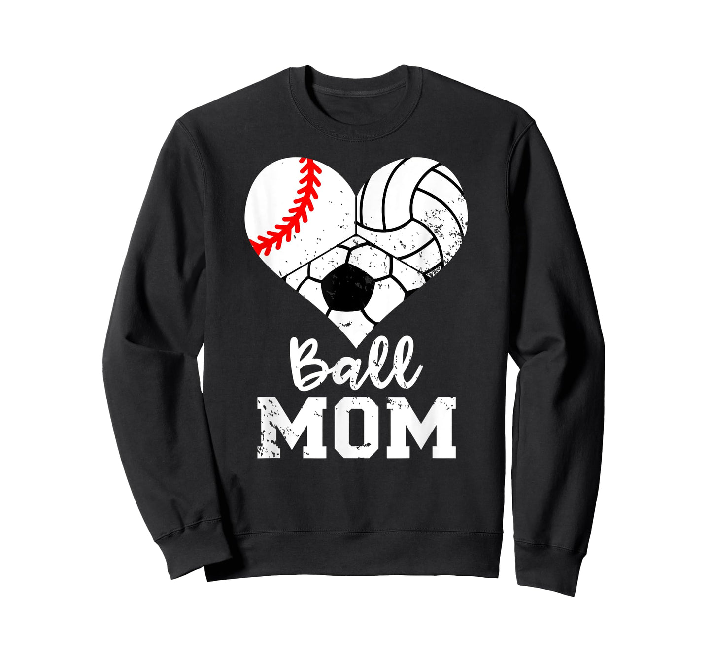 Ball Mom Funny Baseball Volleyball Soccer Mom T-Shirt