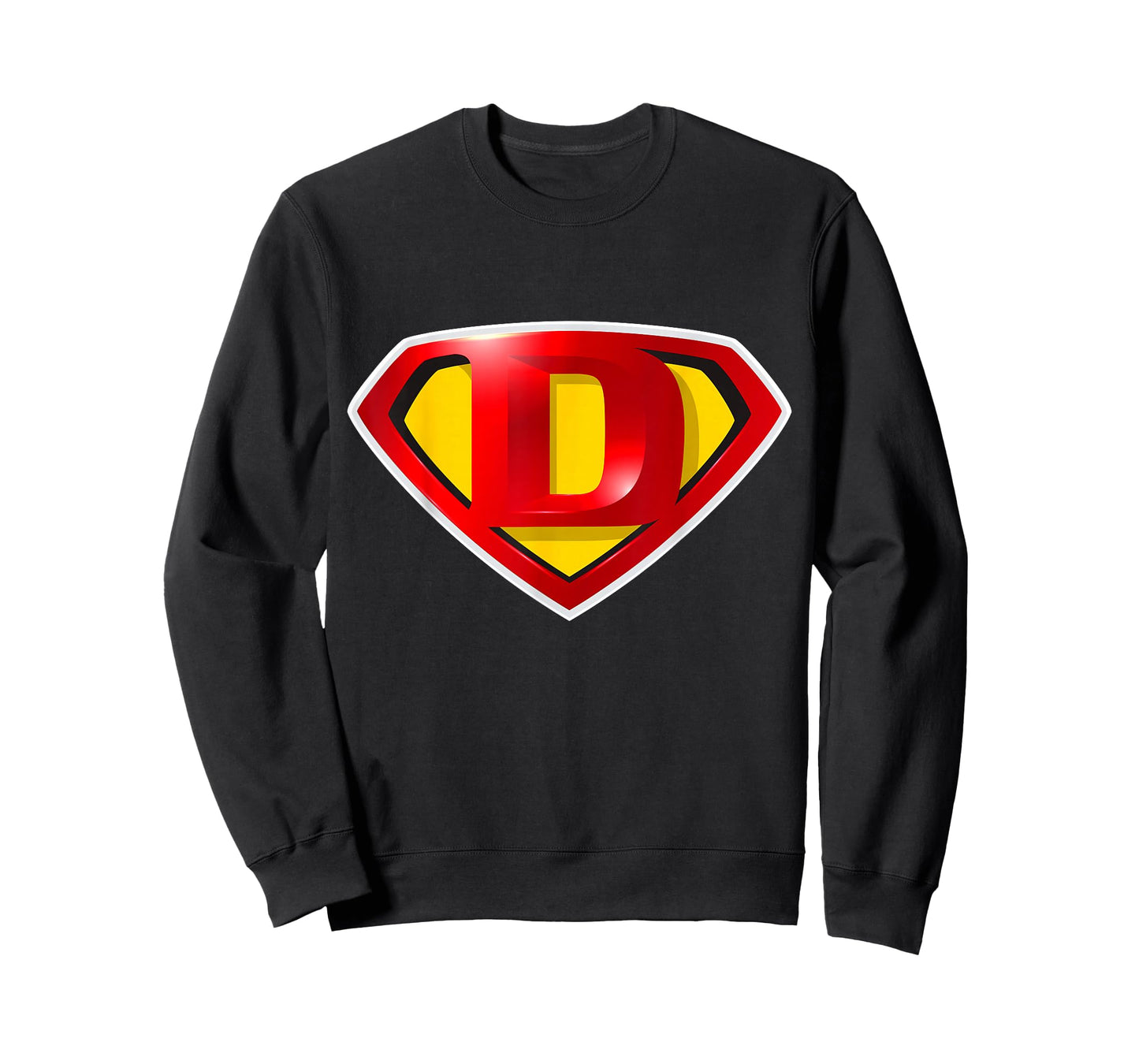 Super D Hero Alphabet Cute Initial Monogram Letter D Logo T-Shirt