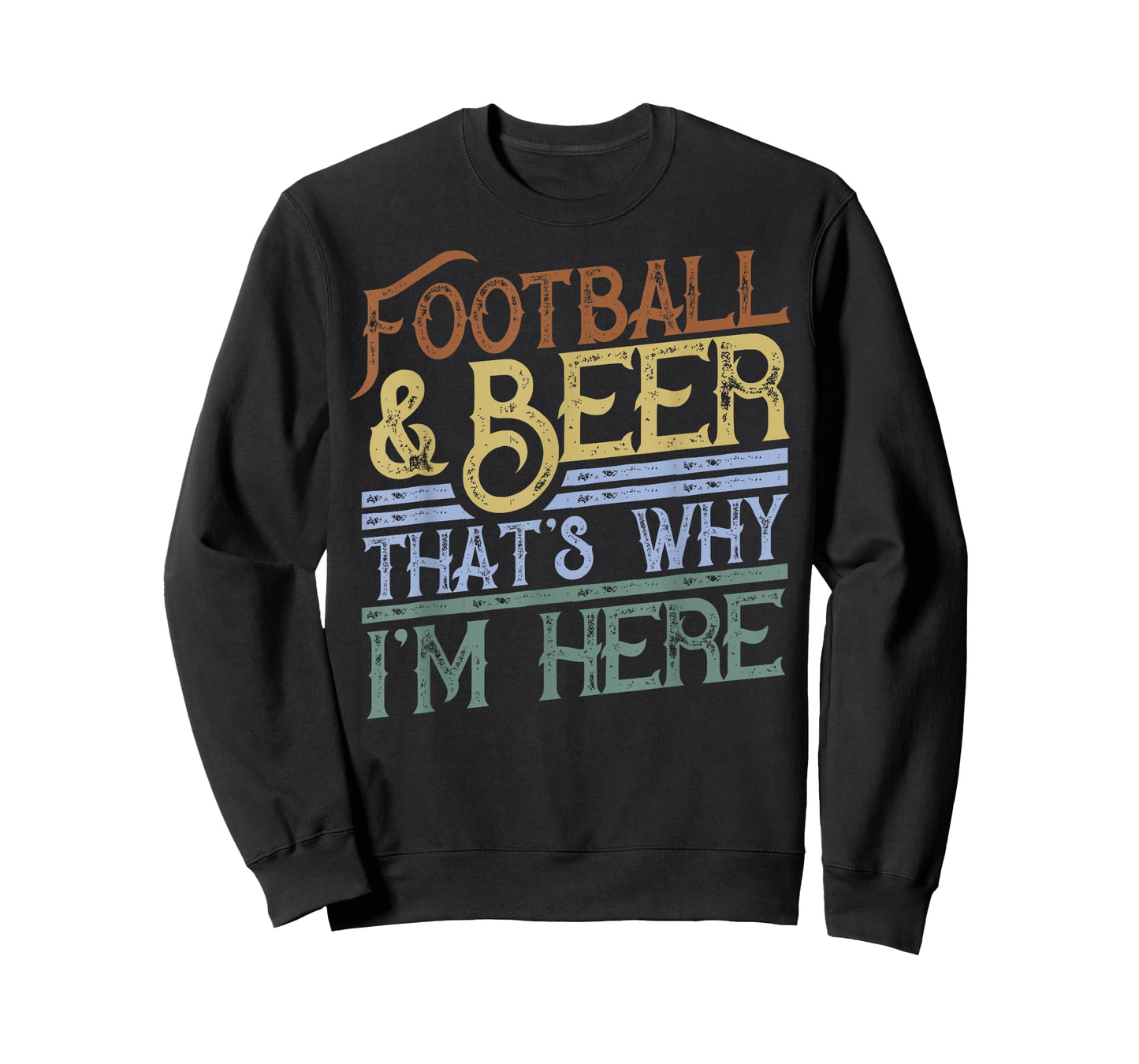 Football and Beer That's Why I'm Here gift, Game Day gift T-Shirt