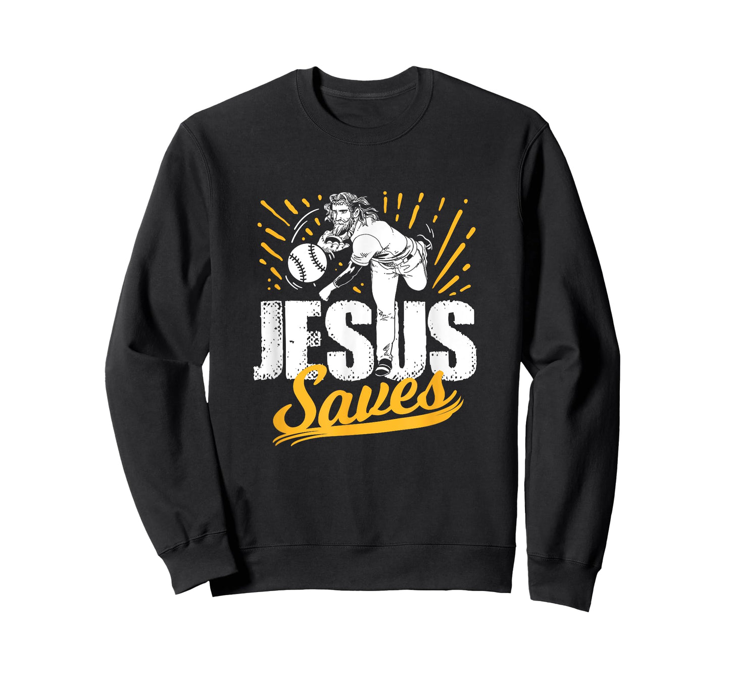 Jesus Saves Baseball Artwork T-Shirt