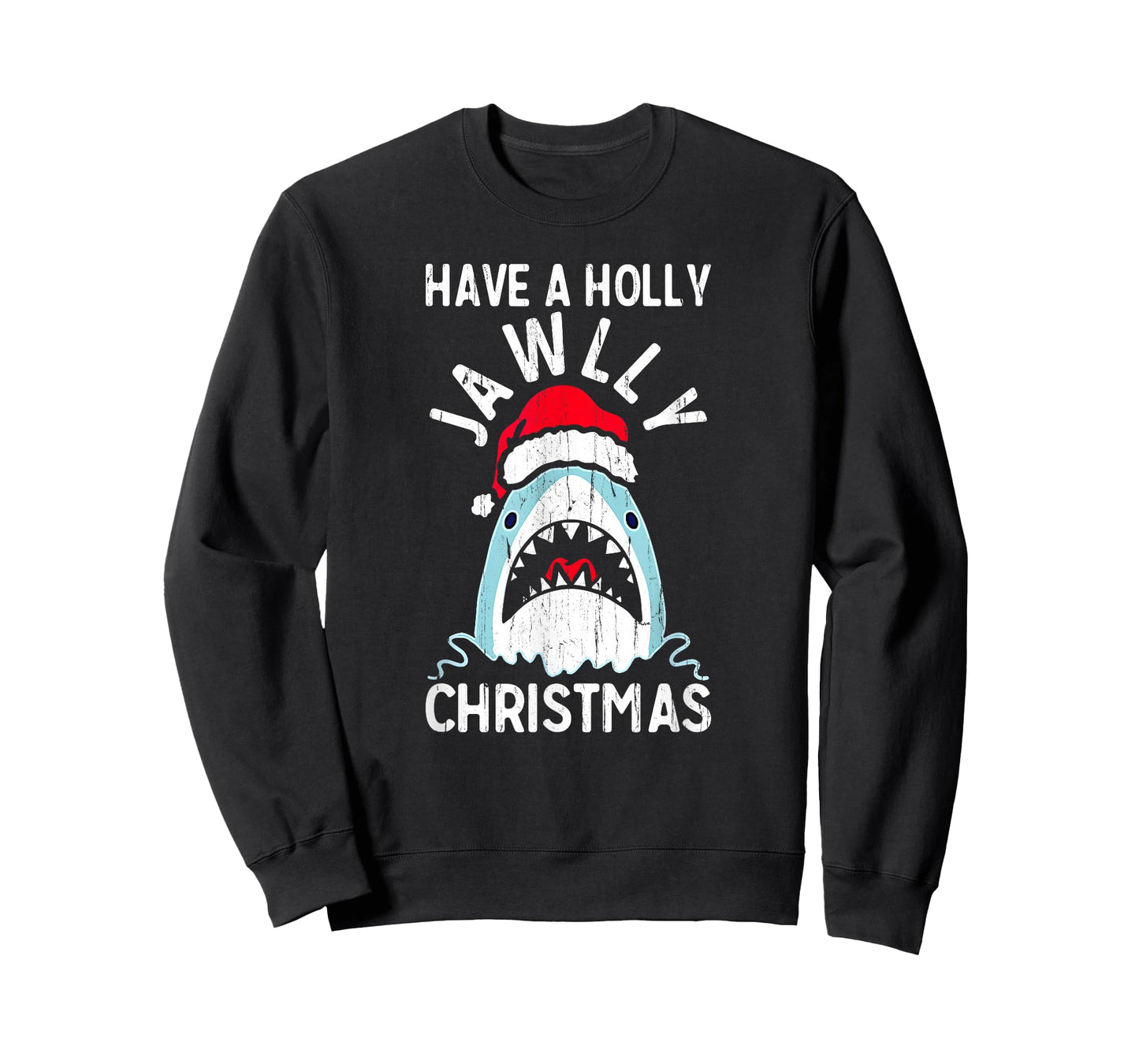 Have A Holly Jawly Christmas, Shark Christmas T-Shirt