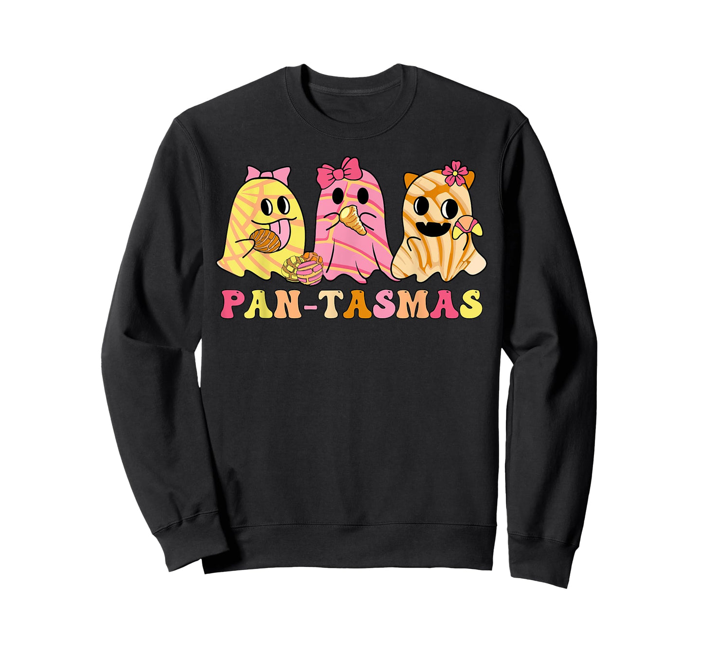 Pantasmas Mexican Spooky Halloween Ghost Conchas Pan-tasmas T-Shirt