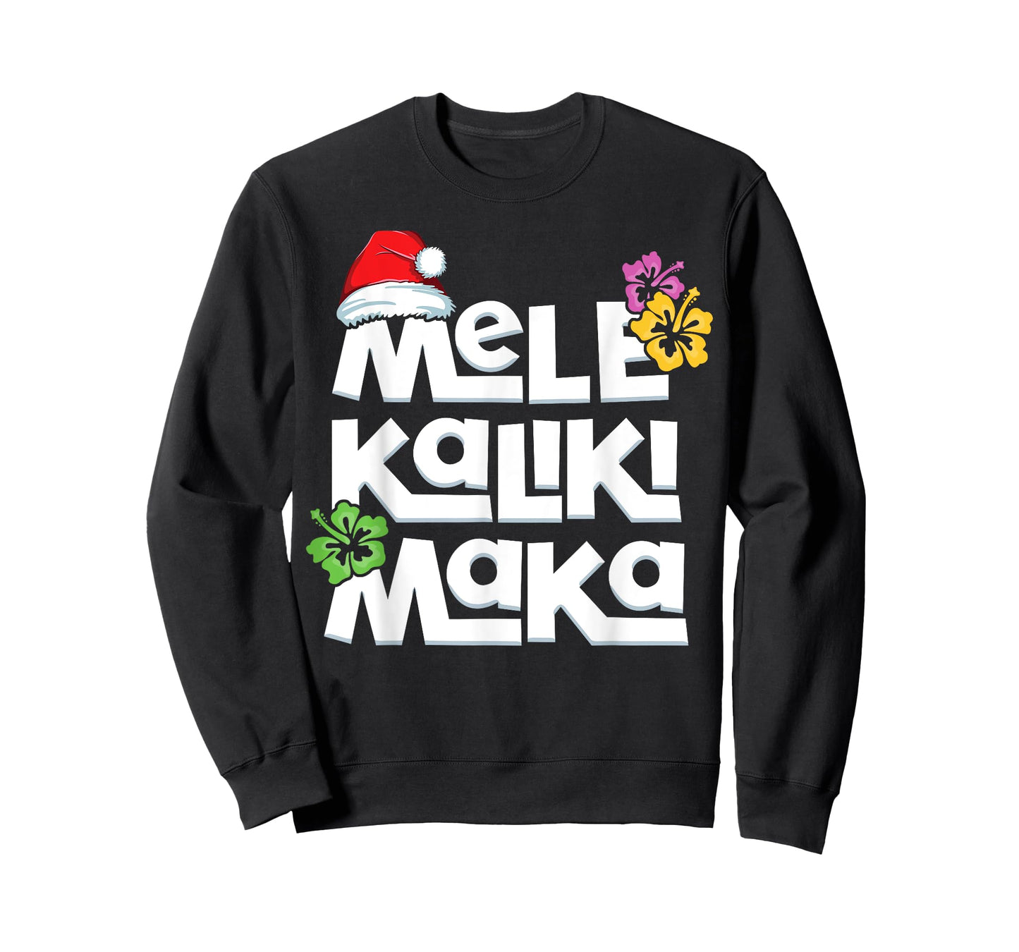 Hawaiian Christmas Mele Kalikimaka Tropical Xmas Santa T-Shirt