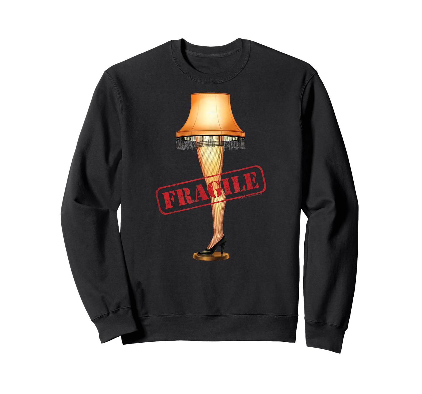 A Christmas Story Fragile Stamp Leg Lamp Funny Holiday T-Shirt