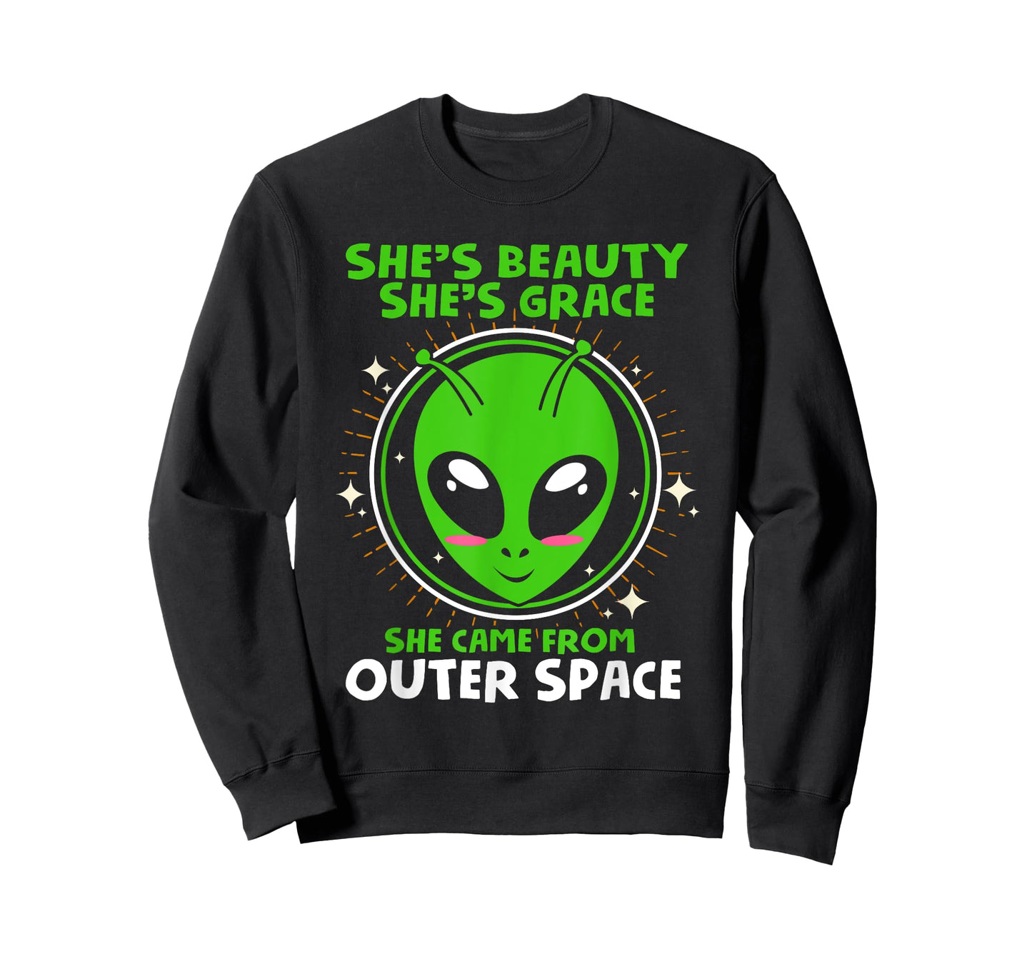 She's Beauty She's Grace Funny Alien T Shirt T-Shirt