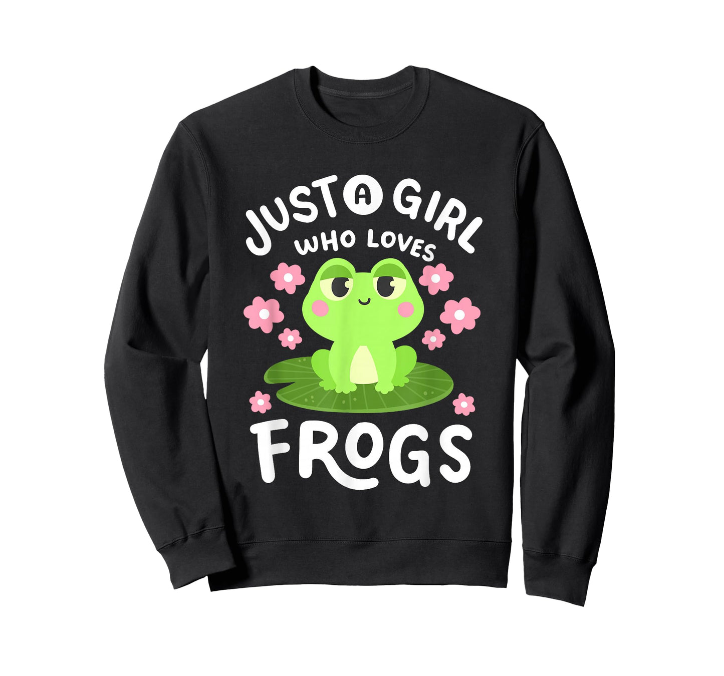 A Girl Who Loves Frogs Kawaii Frog Lovers Women Girls Kids T-Shirt