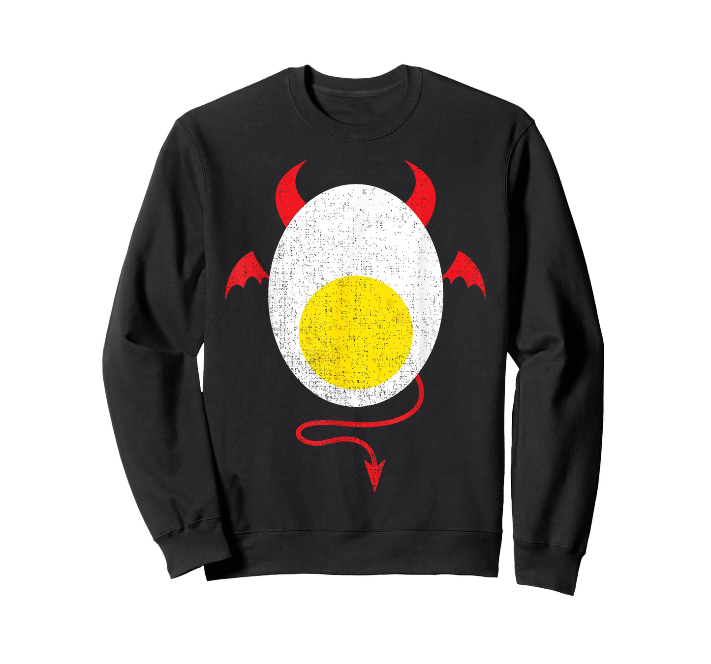 Funny Halloween Shirt Devil Egg Yolk Food Lover Lazy Costume T-Shirt