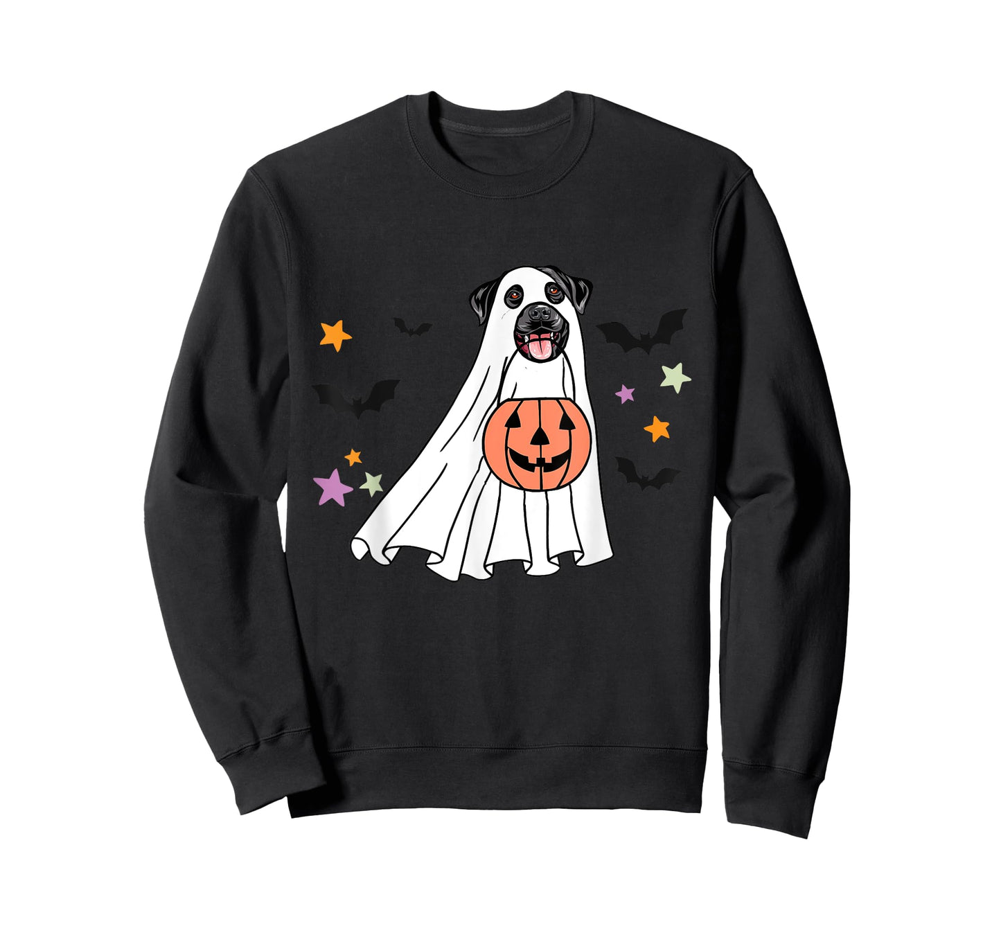 Ghost Black Labrador Retriever Boo Dog Halloween Costume T-Shirt