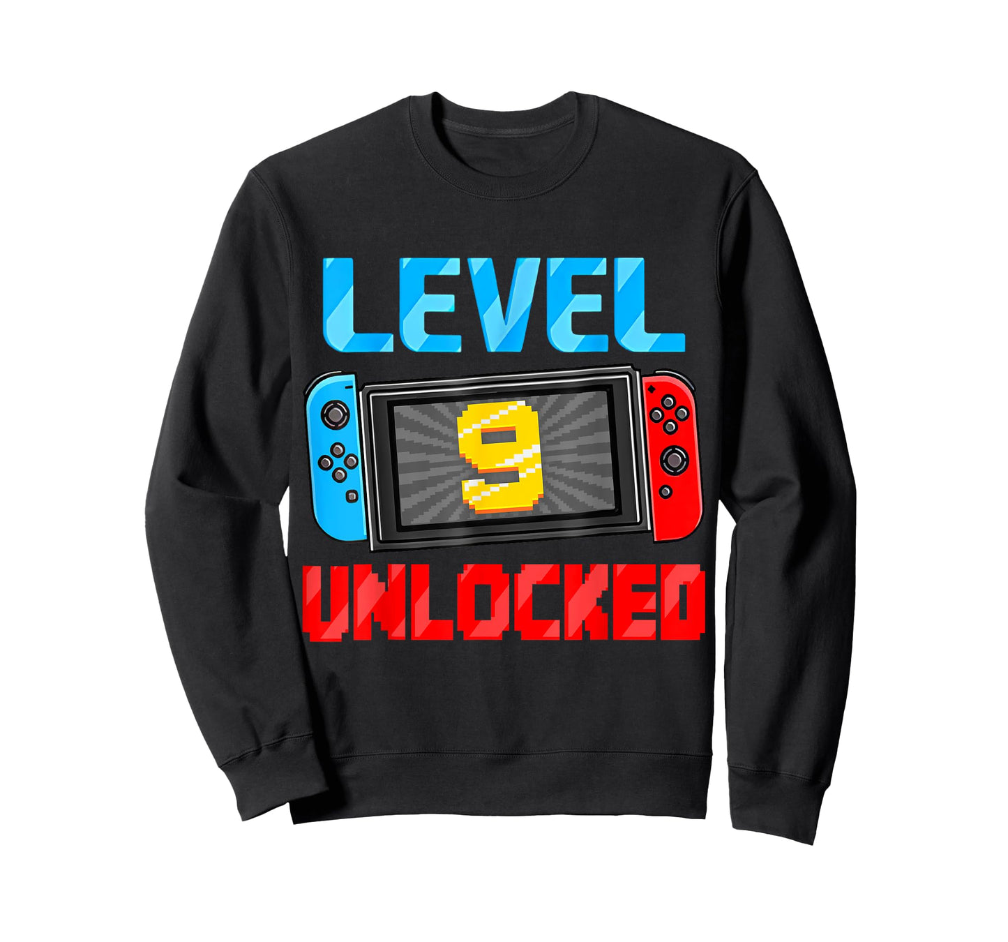 Level 9 Unlocked Gamer 9th Birthday Gift Video Game Boys T-Shirt