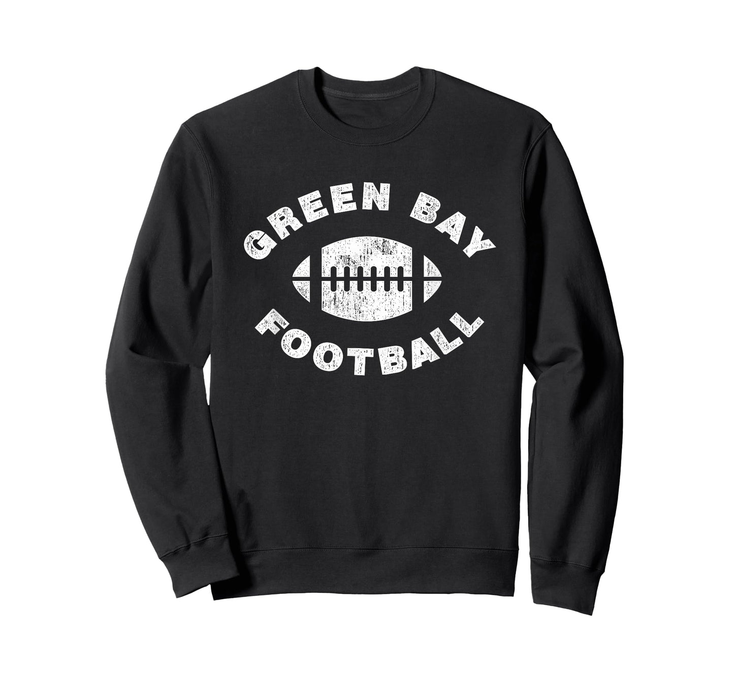 Green Bay Retro Vintage Distressed Football Sports Design T-Shirt