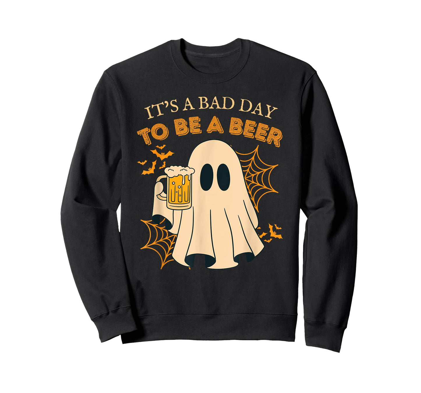it's a bad day to be a beer vintage funny ghost halloween T-Shirt