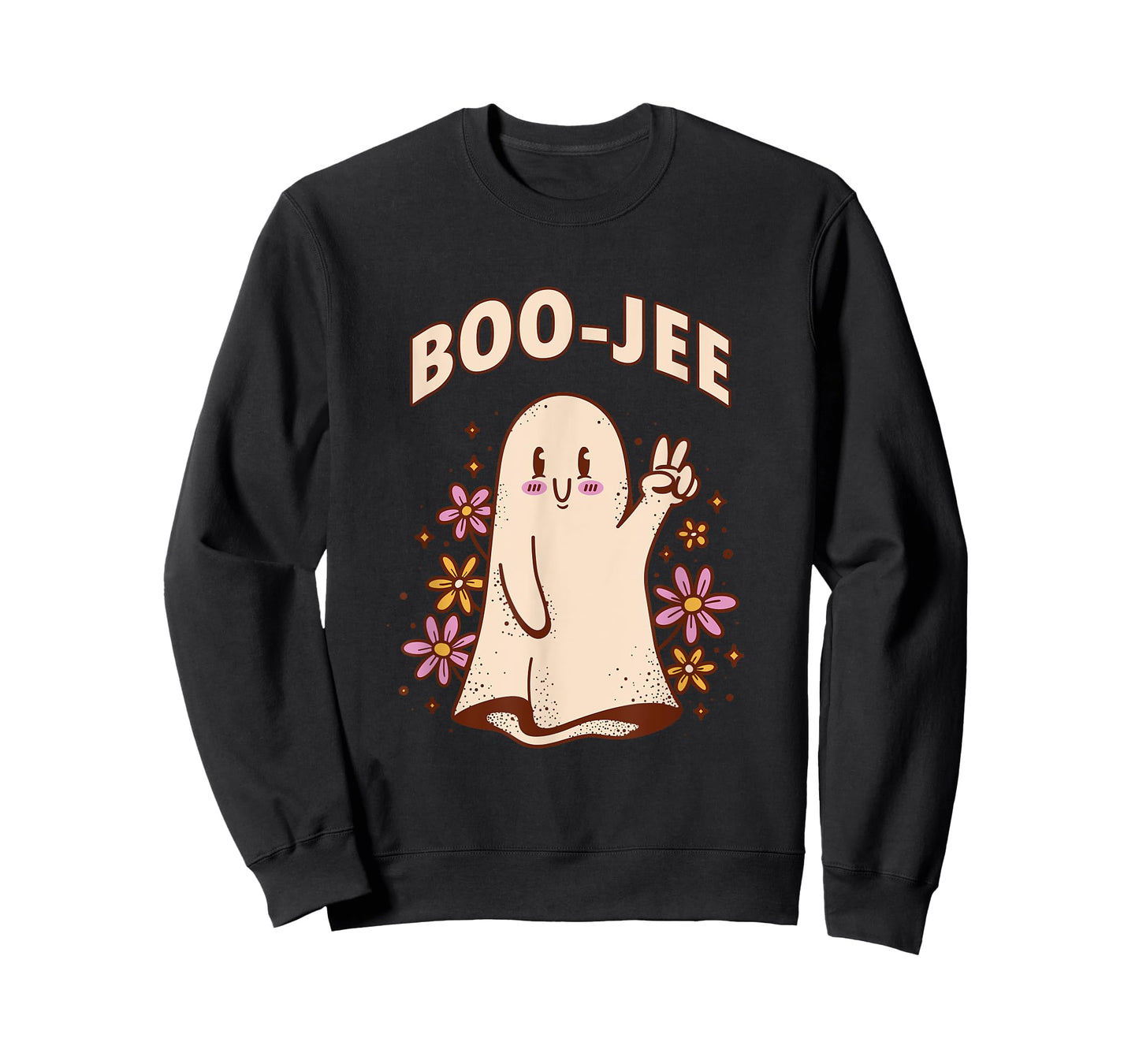 Cute Ghost Spooky Season Halloween Costume Boogee Boo-Jee T-Shirt