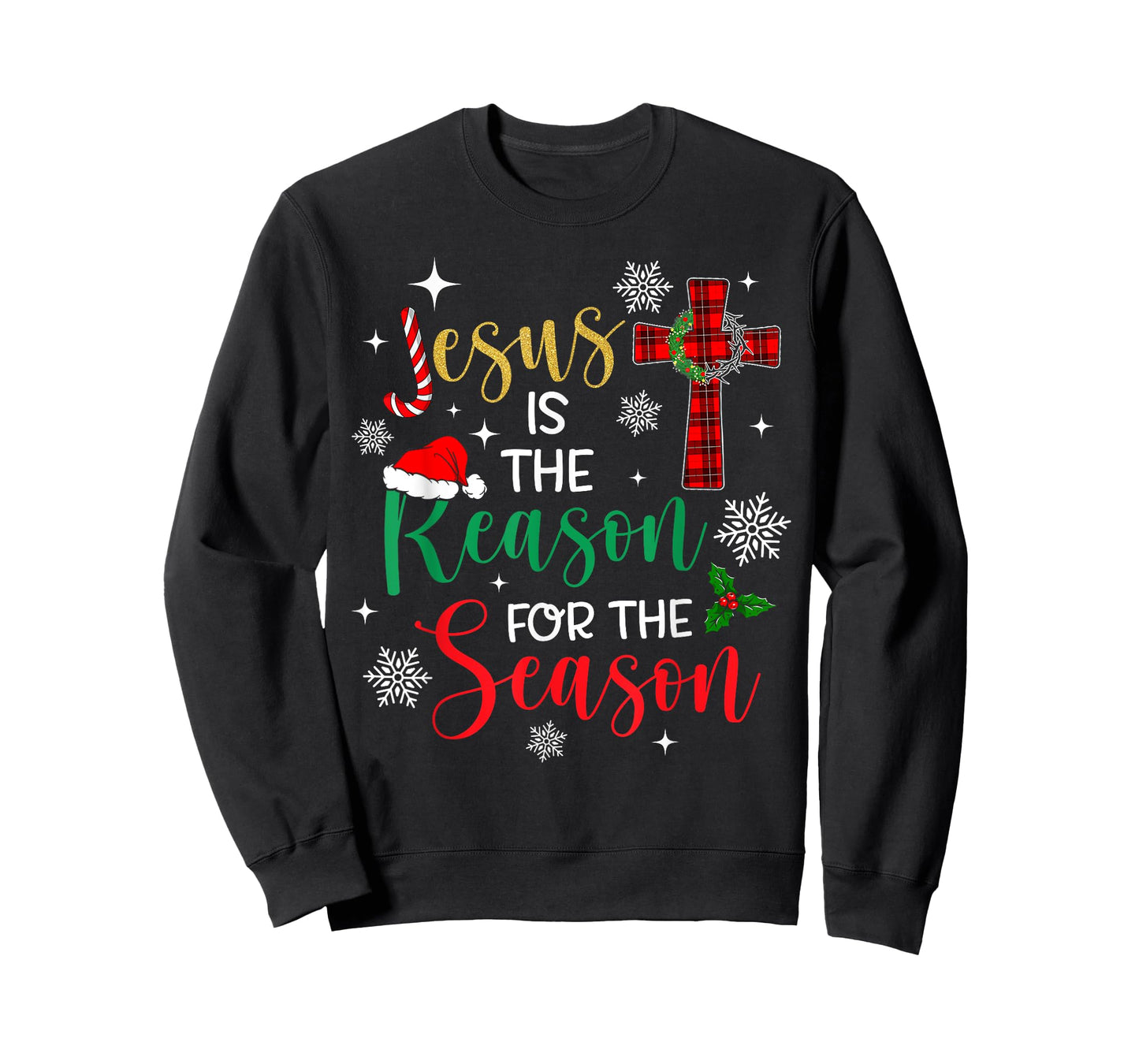 Jesus is The Reason for The Season Christian Faith Christmas T-Shirt