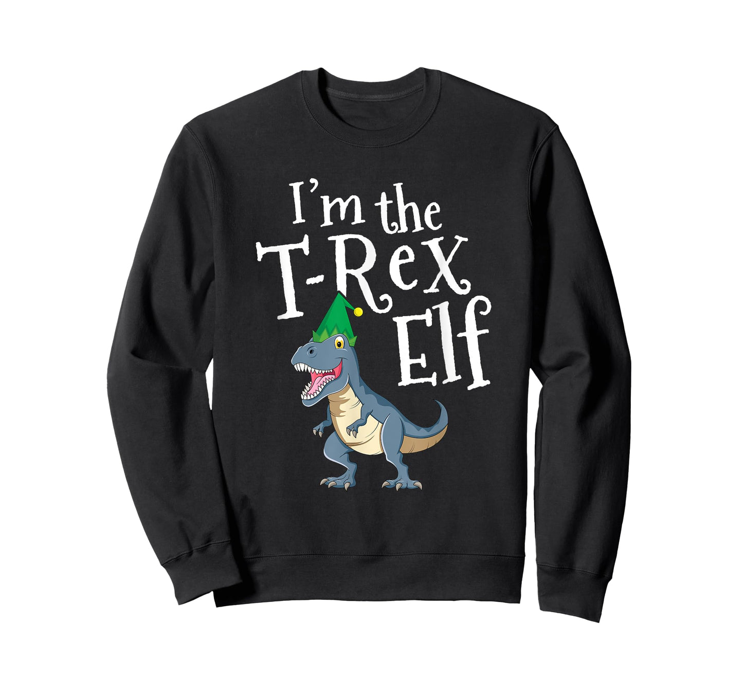 I'm T-Rex Elf TRex Dinosaur Kids Matching Family Christmas T-Shirt