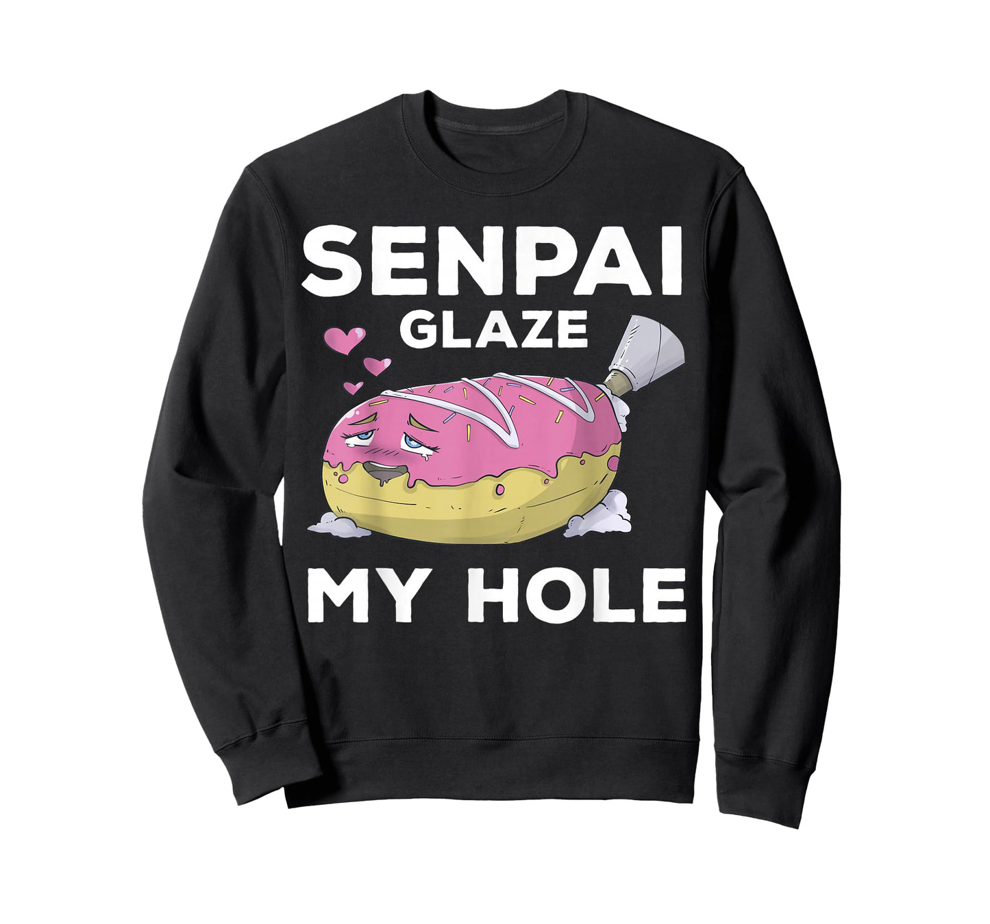 Otaku Ahegao Donut Pun Senpai Ecchi Etchi Hentai Funny Lewd T-Shirt