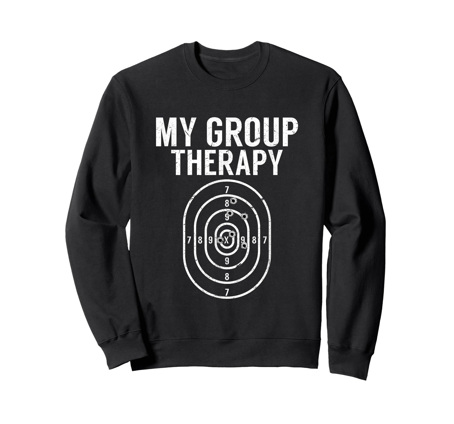 Gun Owner Group Therapy Gift Funny Shooting Range Target T-Shirt