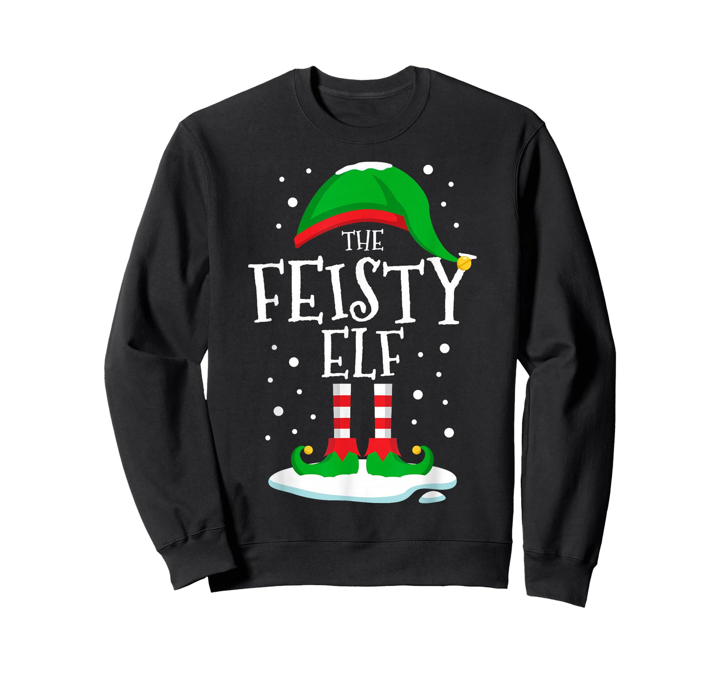 The Feisty Elf Christmas Family Matching Xmas Group Funny T-Shirt