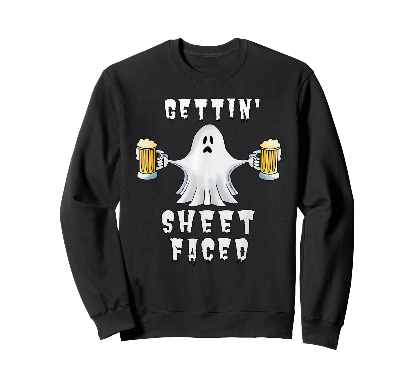 Halloween Boos Booze Beer Drinking Alcohol Ghost T-Shirt