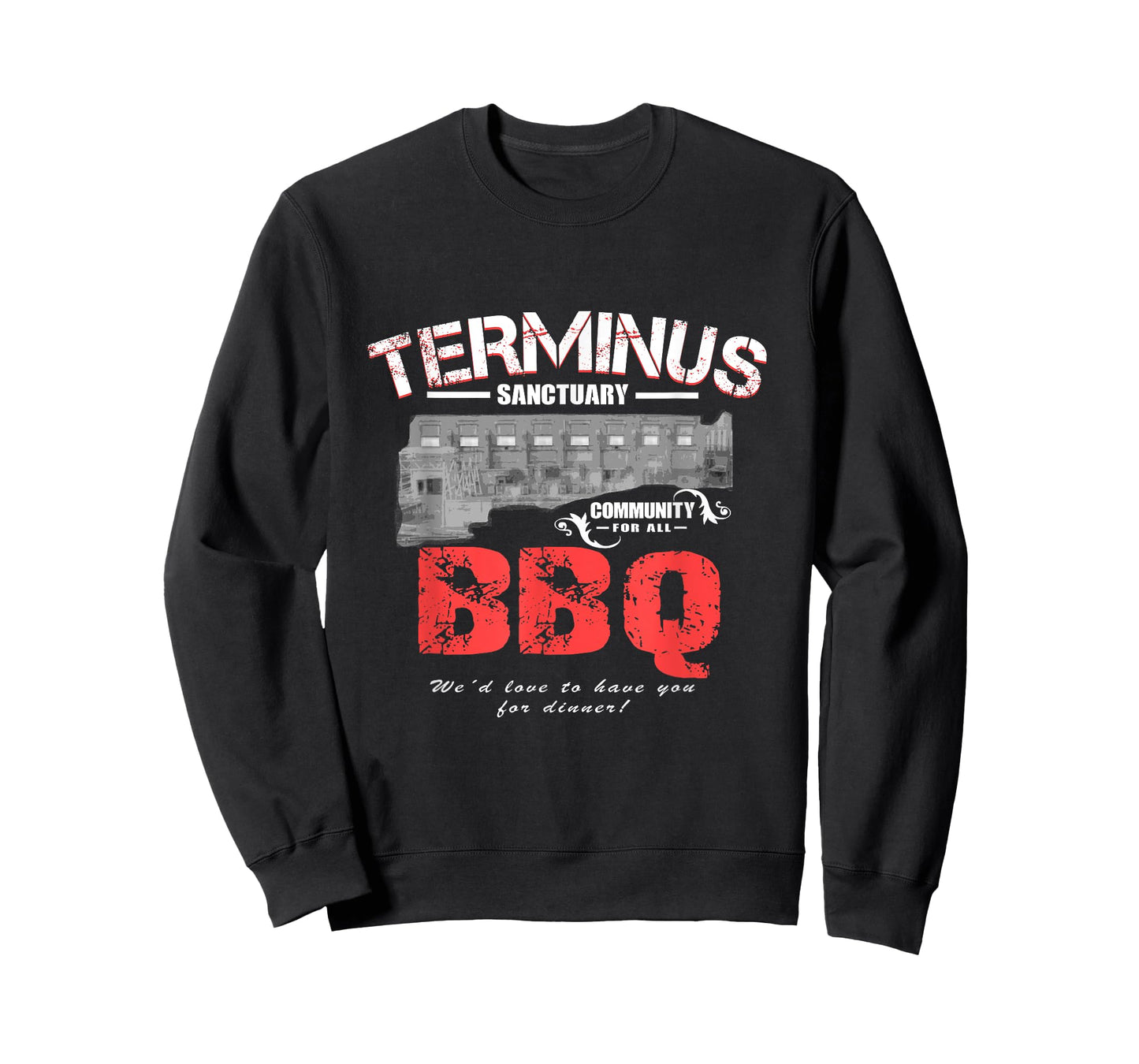 Go Out Adult Terminus BBQ Funny Zombie Apocalypse T-Shirt