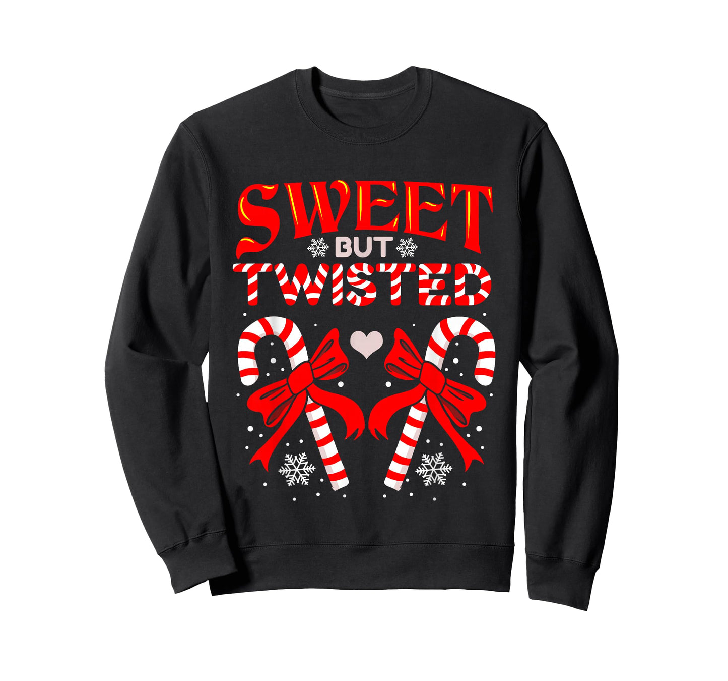 Sweet But Twisted Candy Cane Christmas Short Sleeve T-Shirt