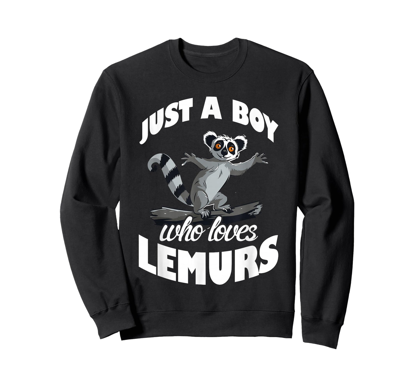 Just A Boy Who Loves Lemurs Ring-Tailed Lemur Lover T-Shirt