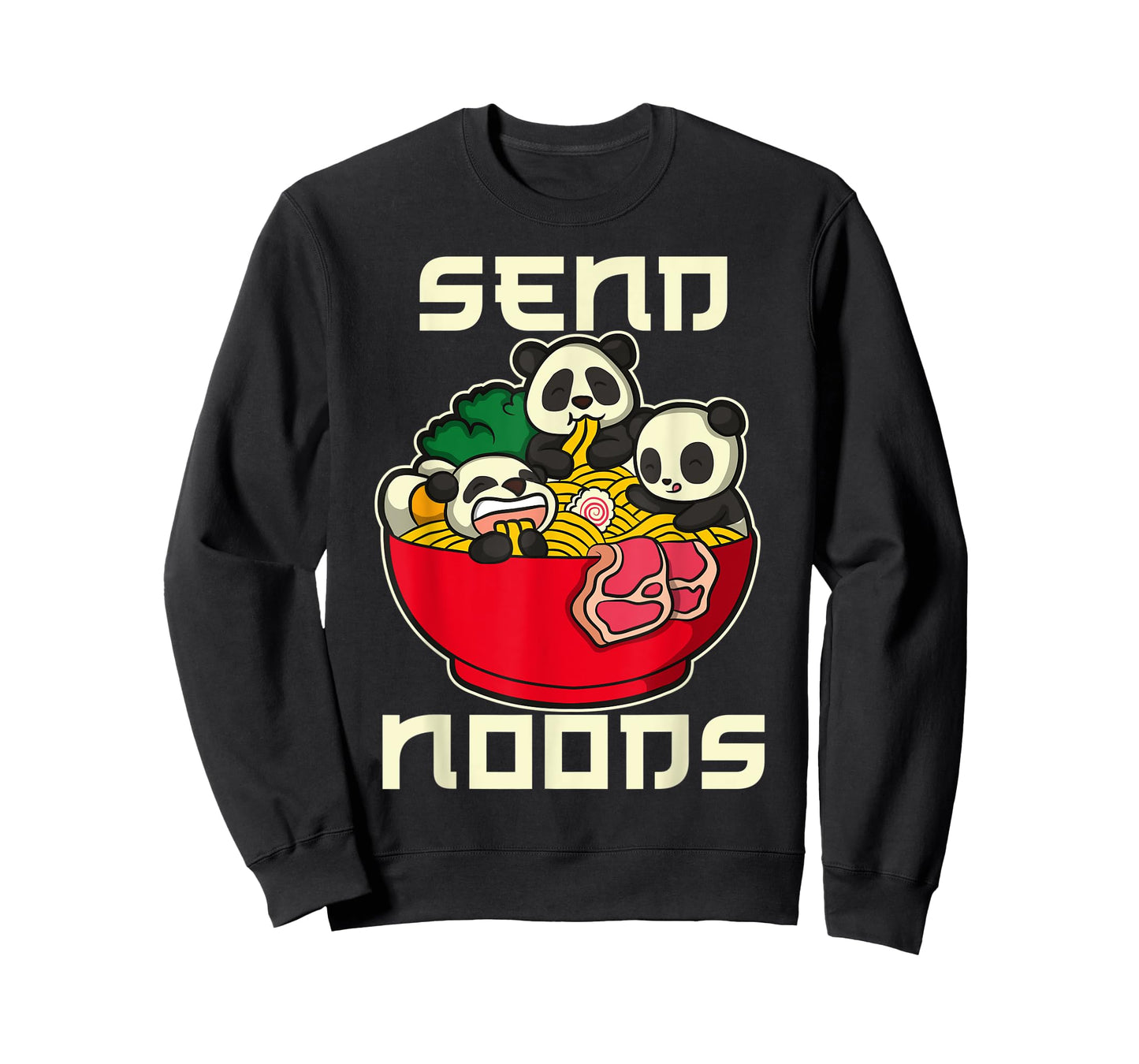 Japanese Anime Kawaii Ramen Noodles Panda T-Shirt