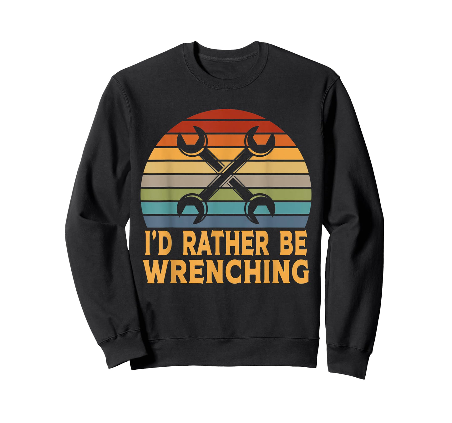 Funny I'd Rather Be Wrenching Auto Mechanic T-Shirt