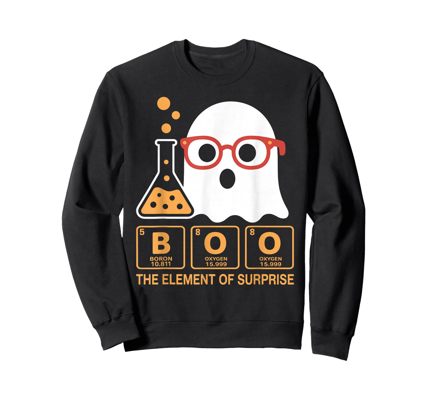 Chemistry Boo The Element of Surprise Cute Chemist Halloween T-Shirt