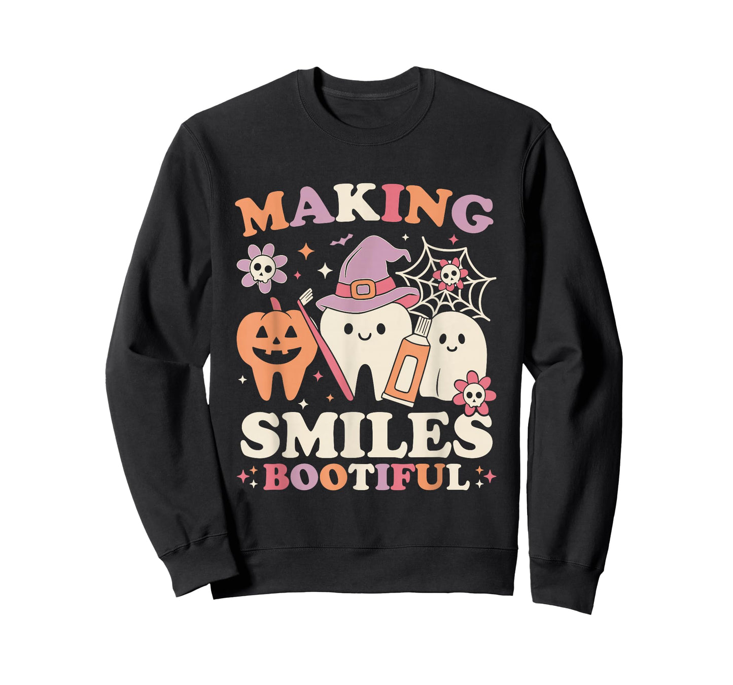 Making Smiles Bootiful Halloween Funny Ghost Dentist T-Shirt