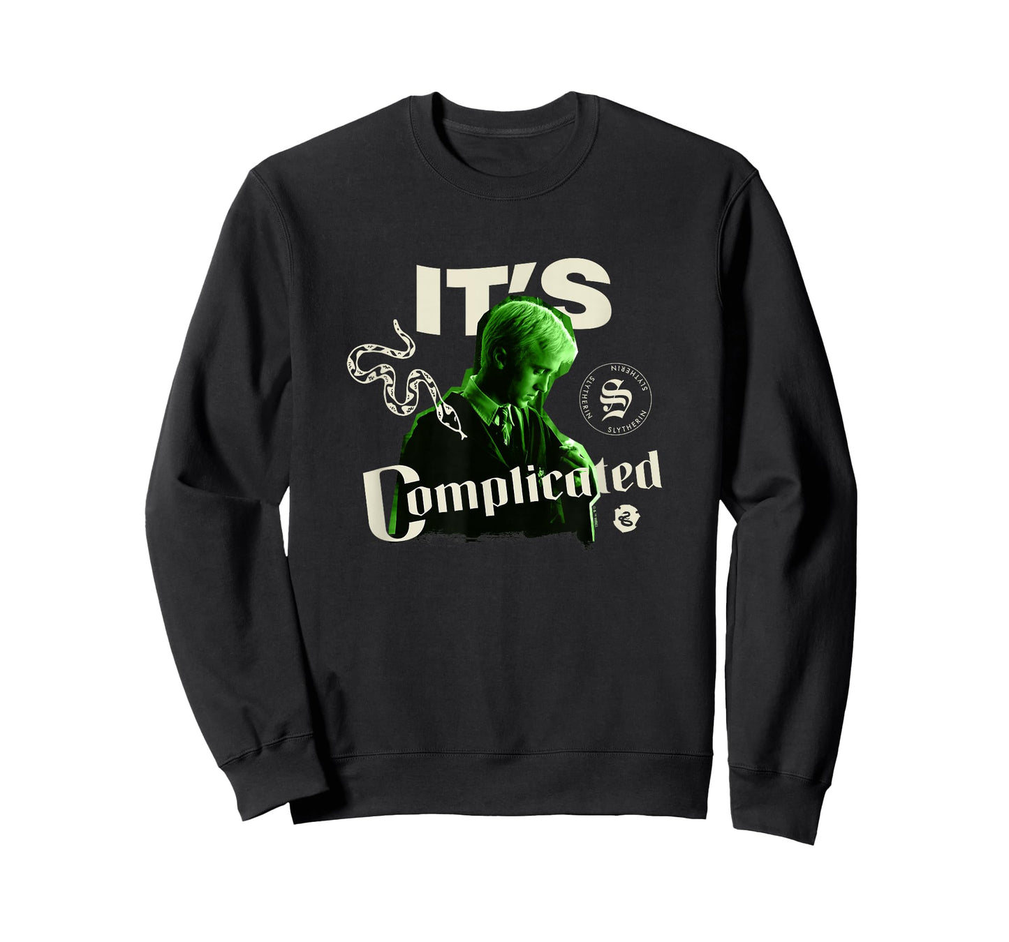 Harry Potter Draco Malfoy It's Complicated Slytherin Logo T-Shirt