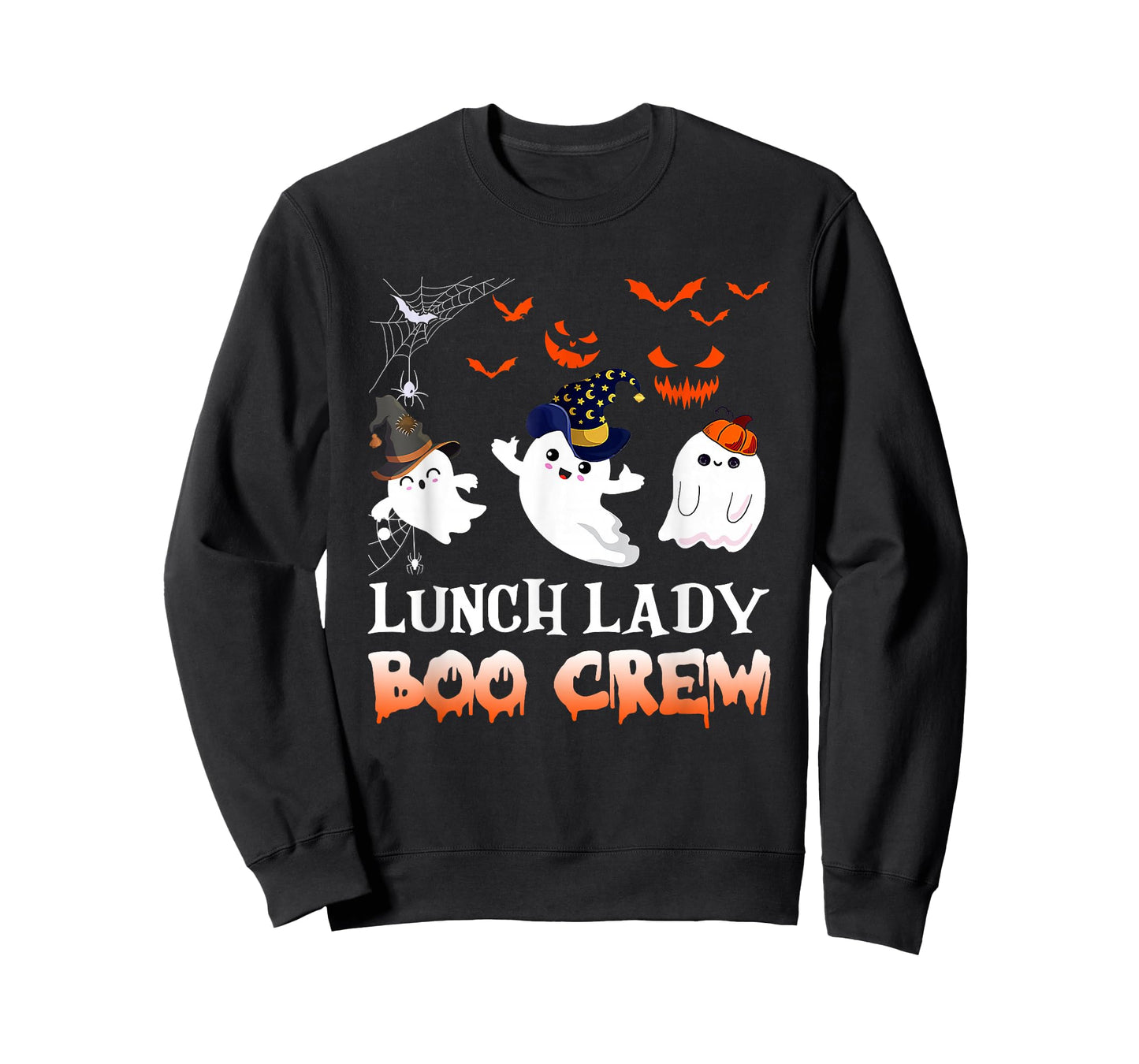 Lunch Lady Boo Crew Funny Halloween Ghost Costume Idea T-Shirt