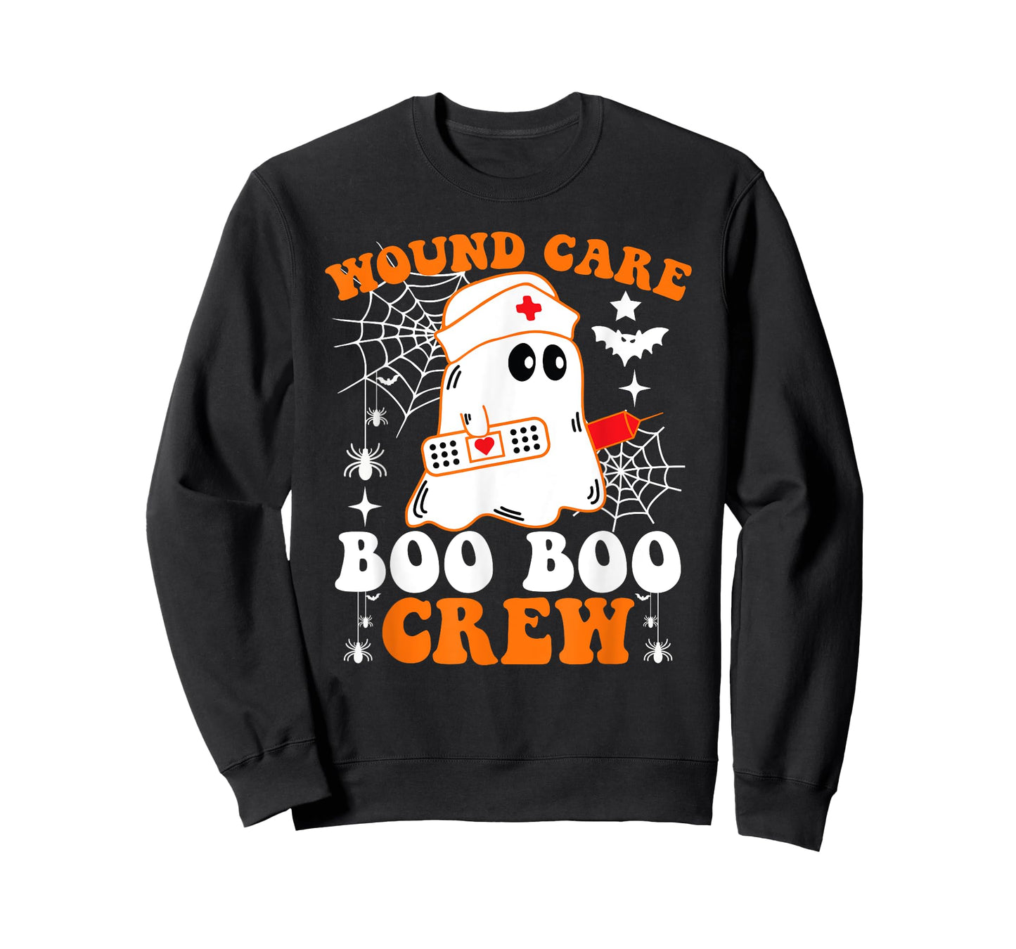 Wound Care Boo Boo Crew Shirt Funny Nurse Ghost Halloween T-Shirt
