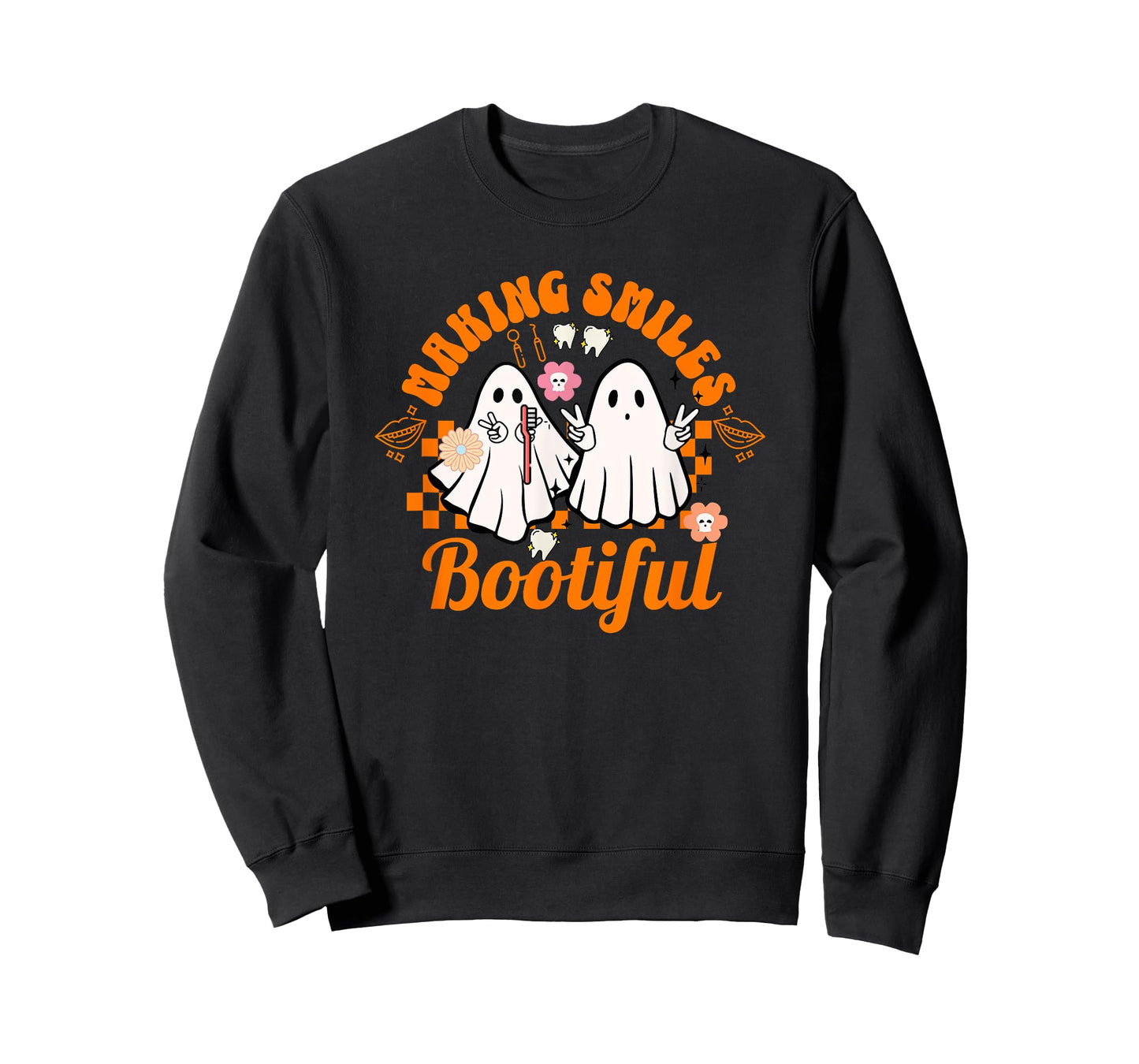 Making Smiles Bootiful Halloween Dental Hygienist Teeth T-Shirt