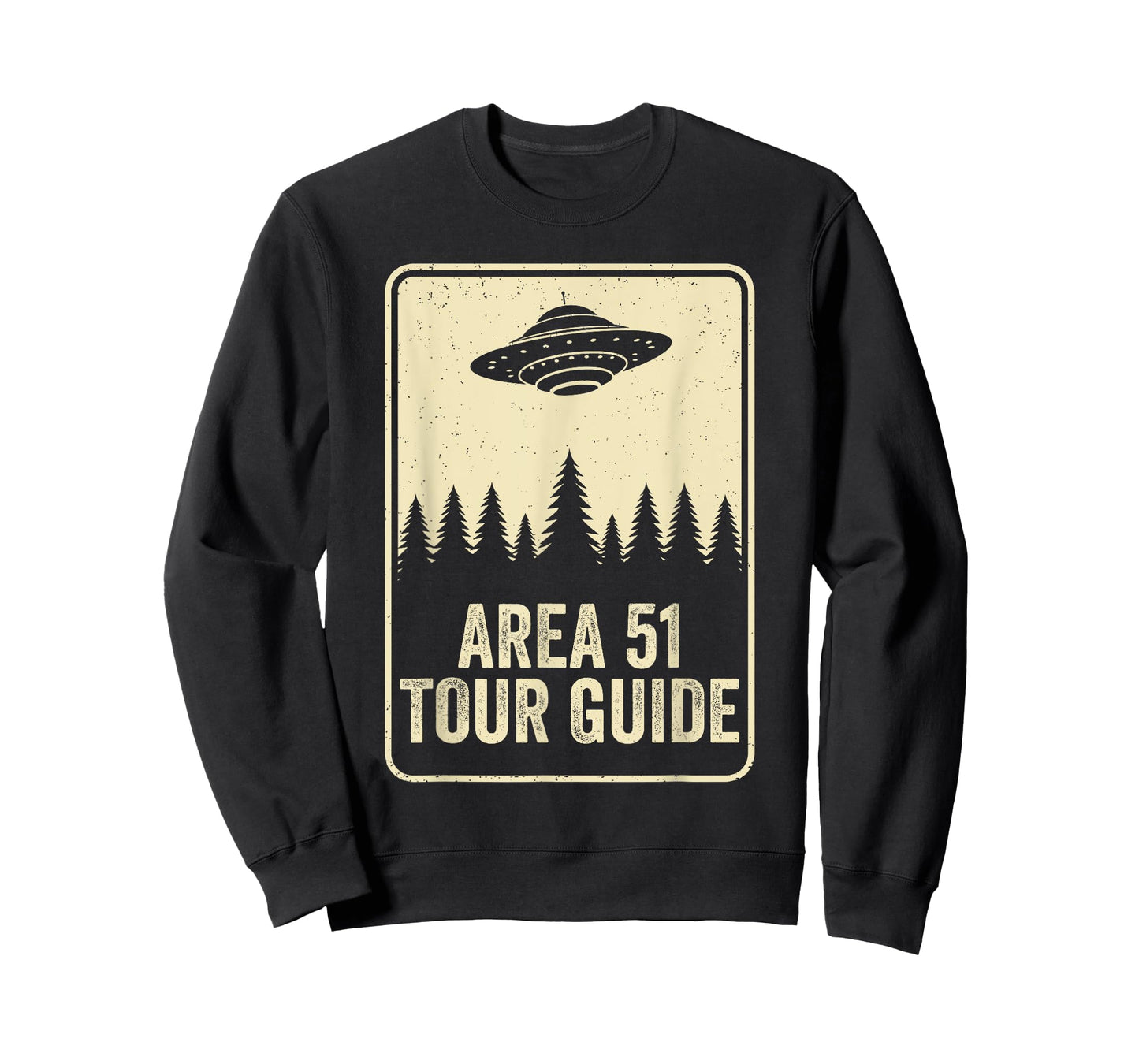 Area 51 Tour Guide UFO Moon Day Alien Flying Saucer Space T-Shirt