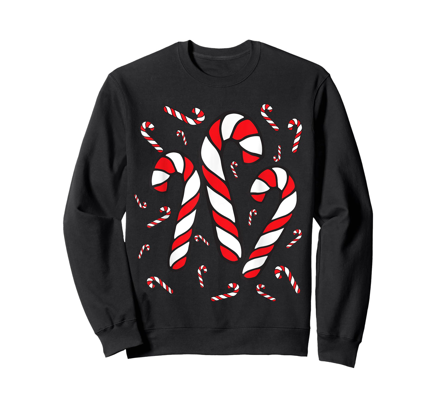 Candy Cane Crew Merry and Bright Red and White Candy Costume T-Shirt