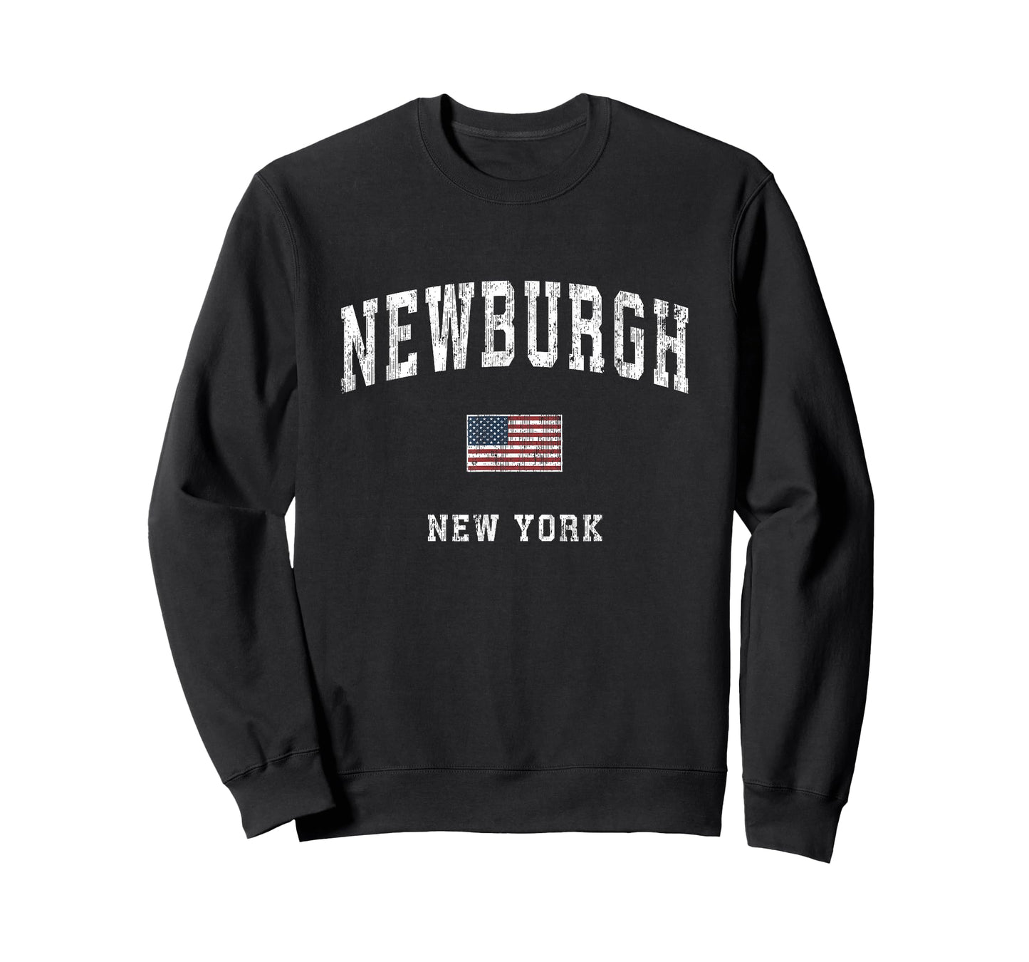Newburgh New York NY Vintage American Flag Sports Design T-Shirt