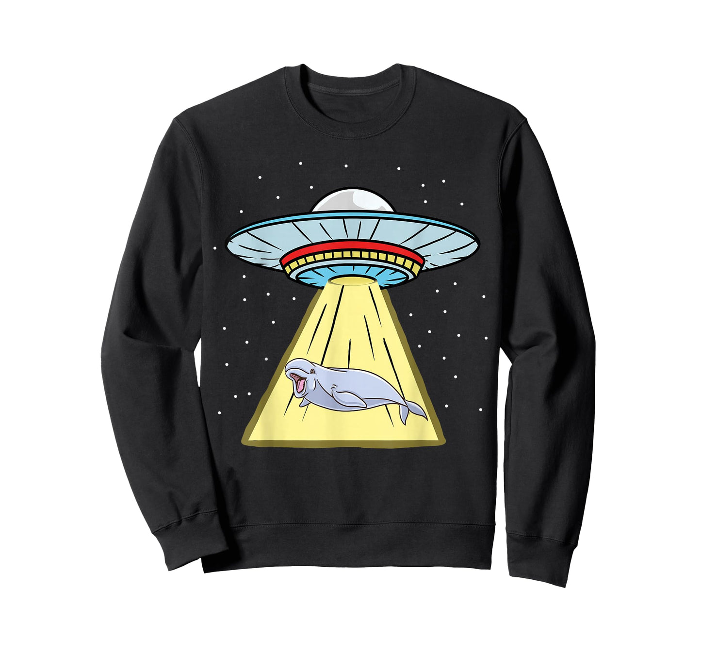 Ufo Abduction Beluga Whale T-Shirt