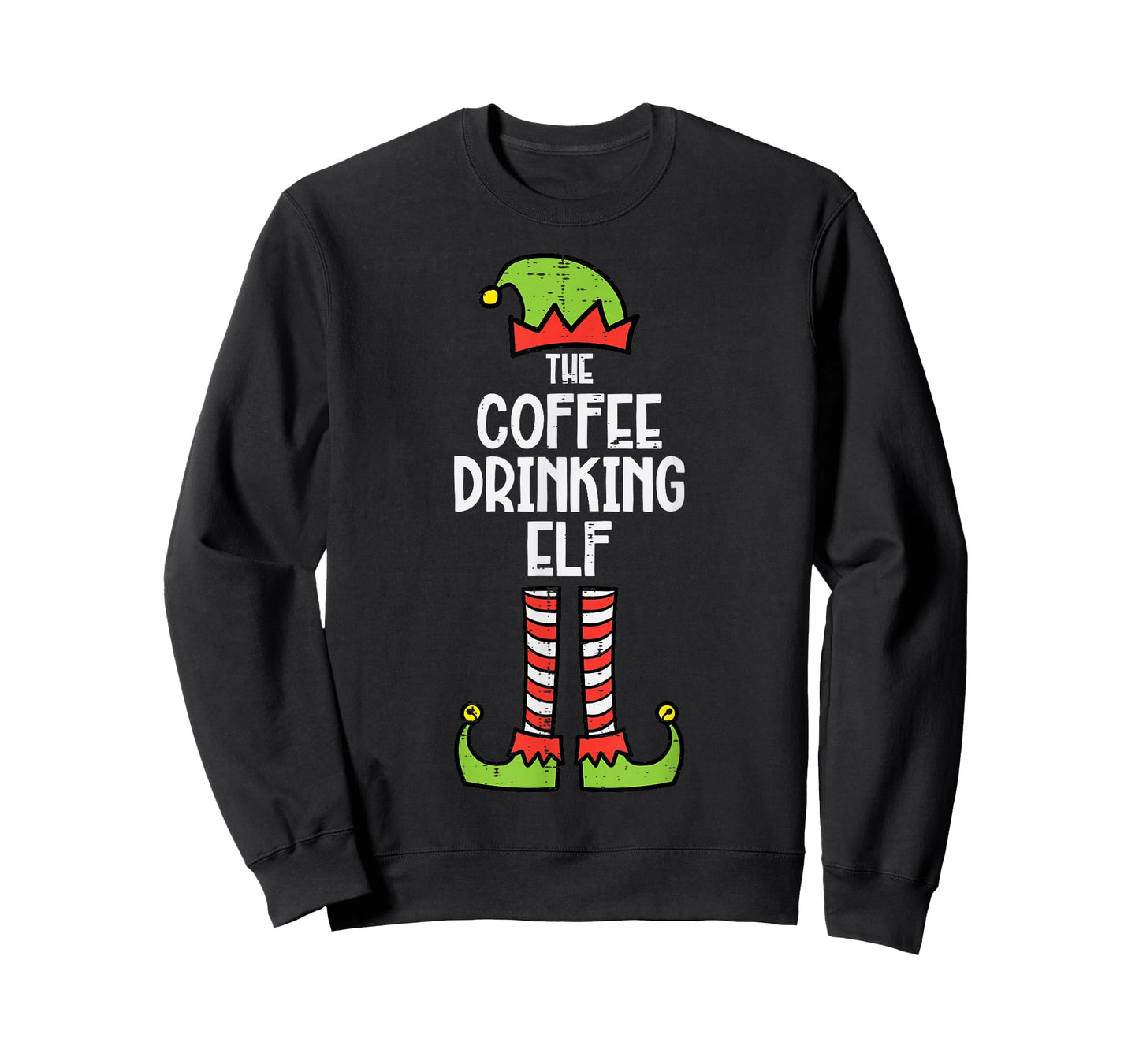 Christmas Coffee Elf Xmas Family Group Matching Men Women T-Shirt