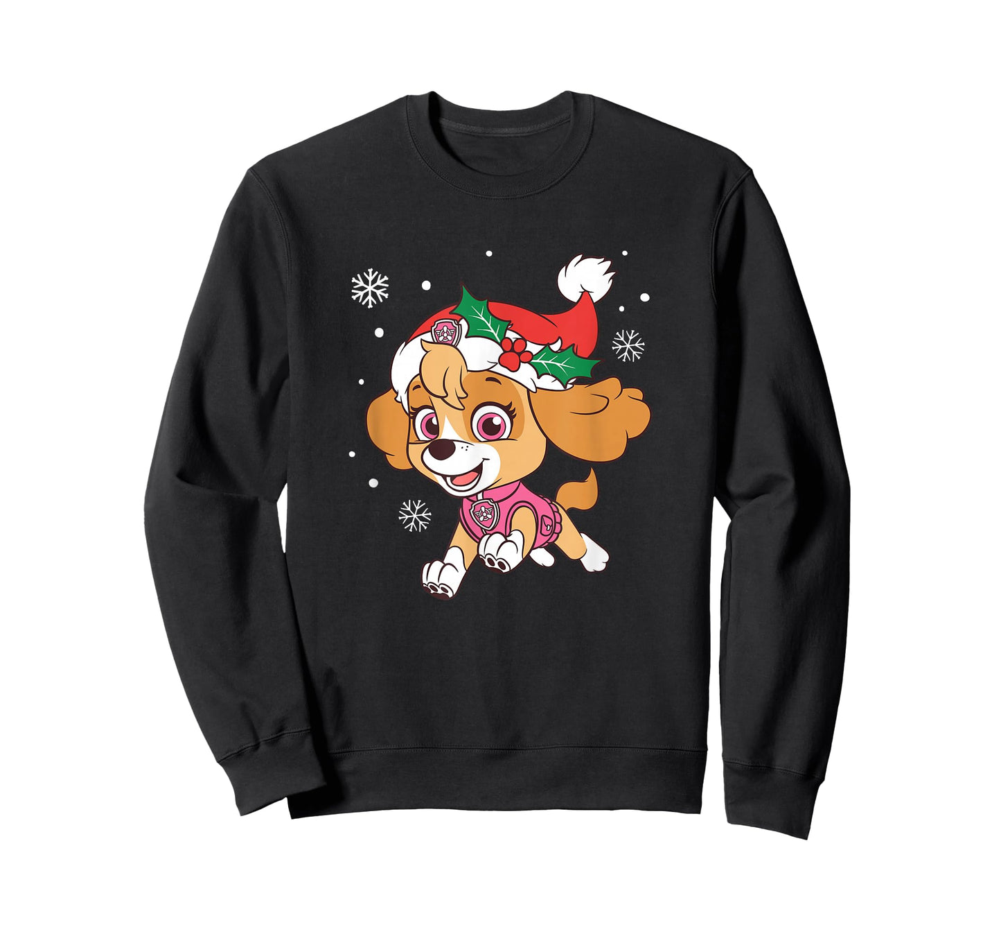Paw Patrol Skye Christmas Hat Snowflake T-Shirt