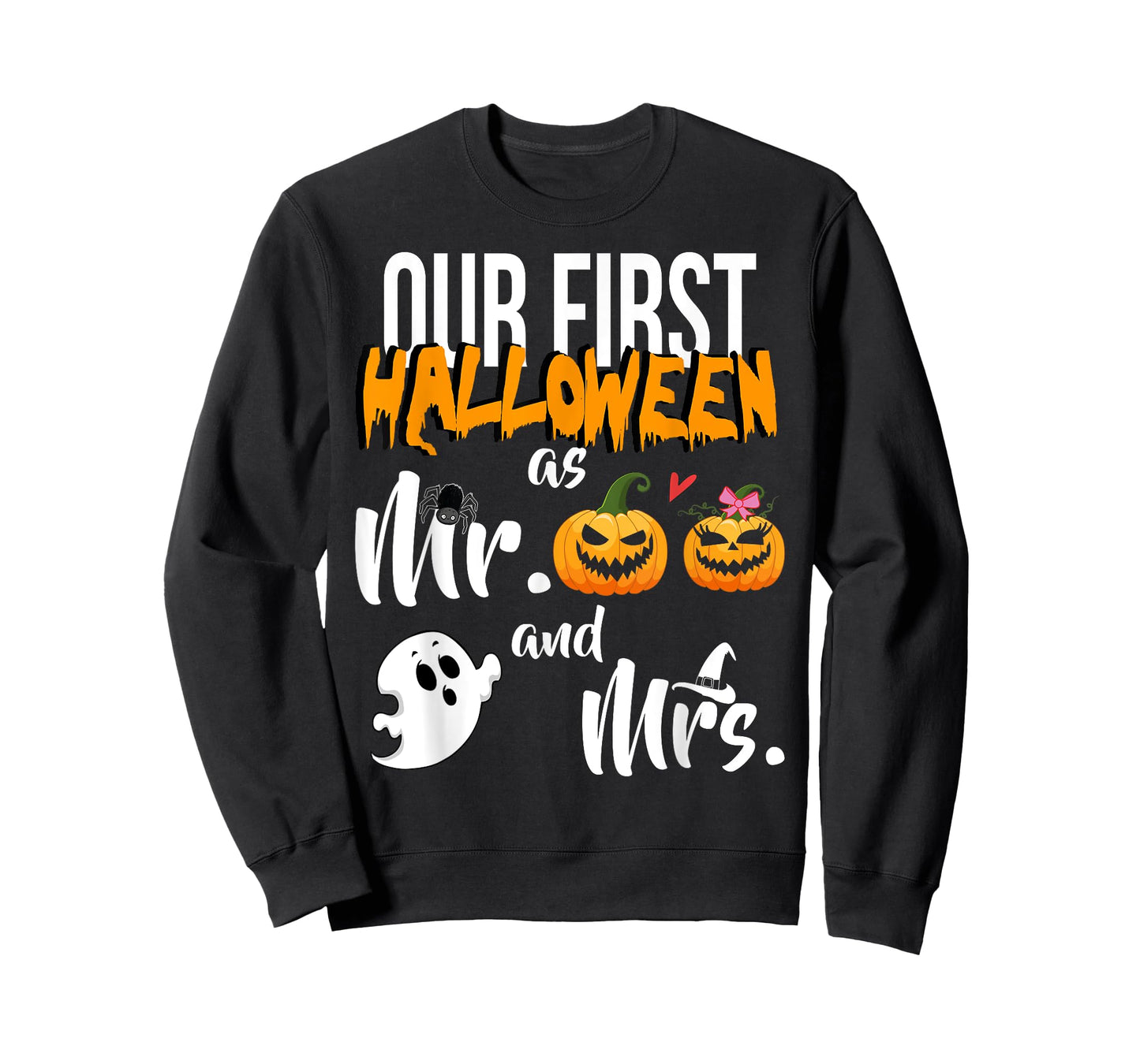 Our First Halloween As Mr. And Mrs. Married Couple T-Shirt T-Shirt